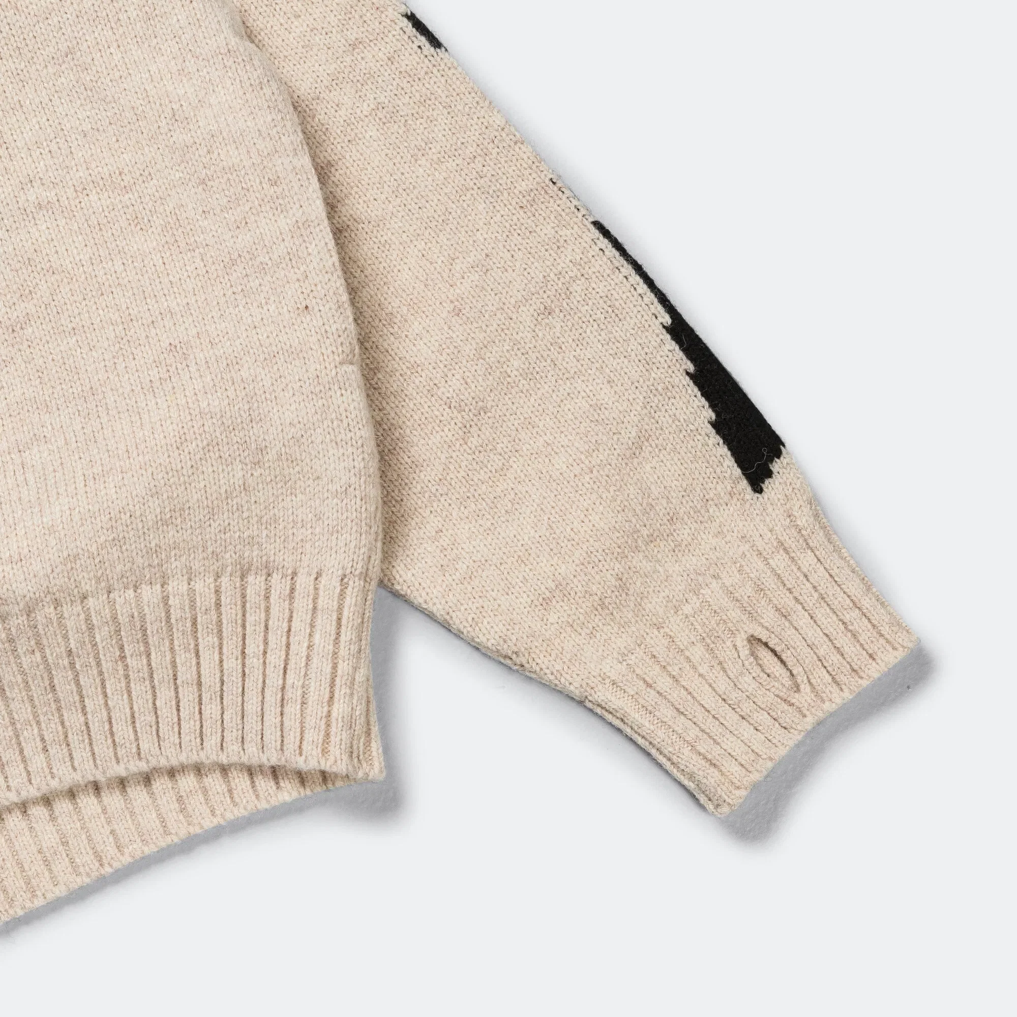 KAPITAL 5G Wool BONE Hood Sweater - Ecru