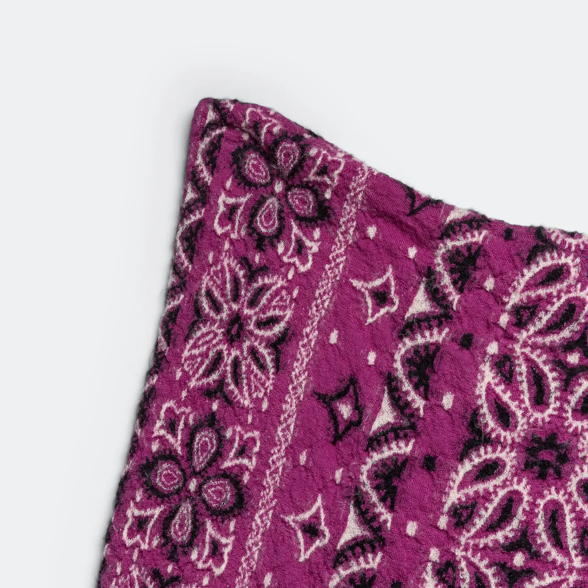KAPITAL Fulling Wool Scarf Colorful BIG-MAMA BANDANA - Purple