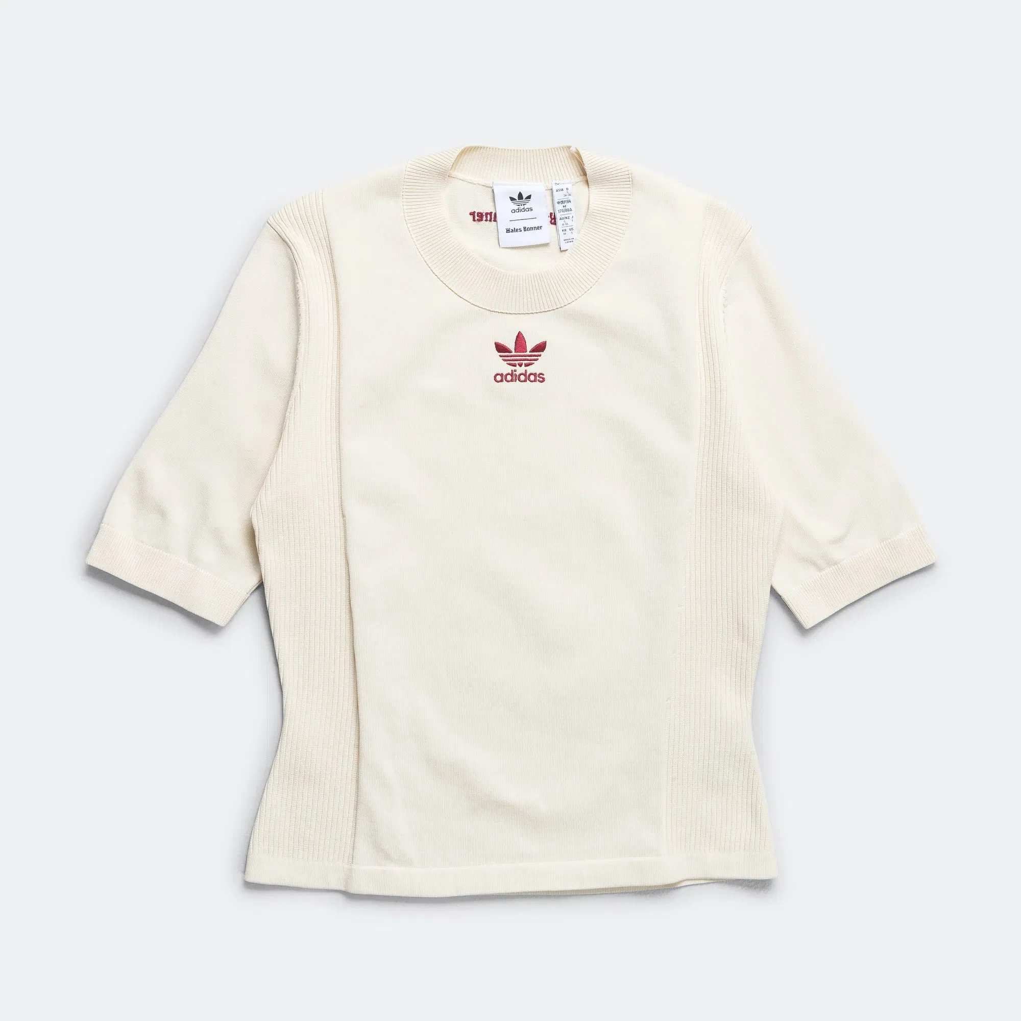 adidas Womens Knit Shirt x Wales Bonner - Wonder White