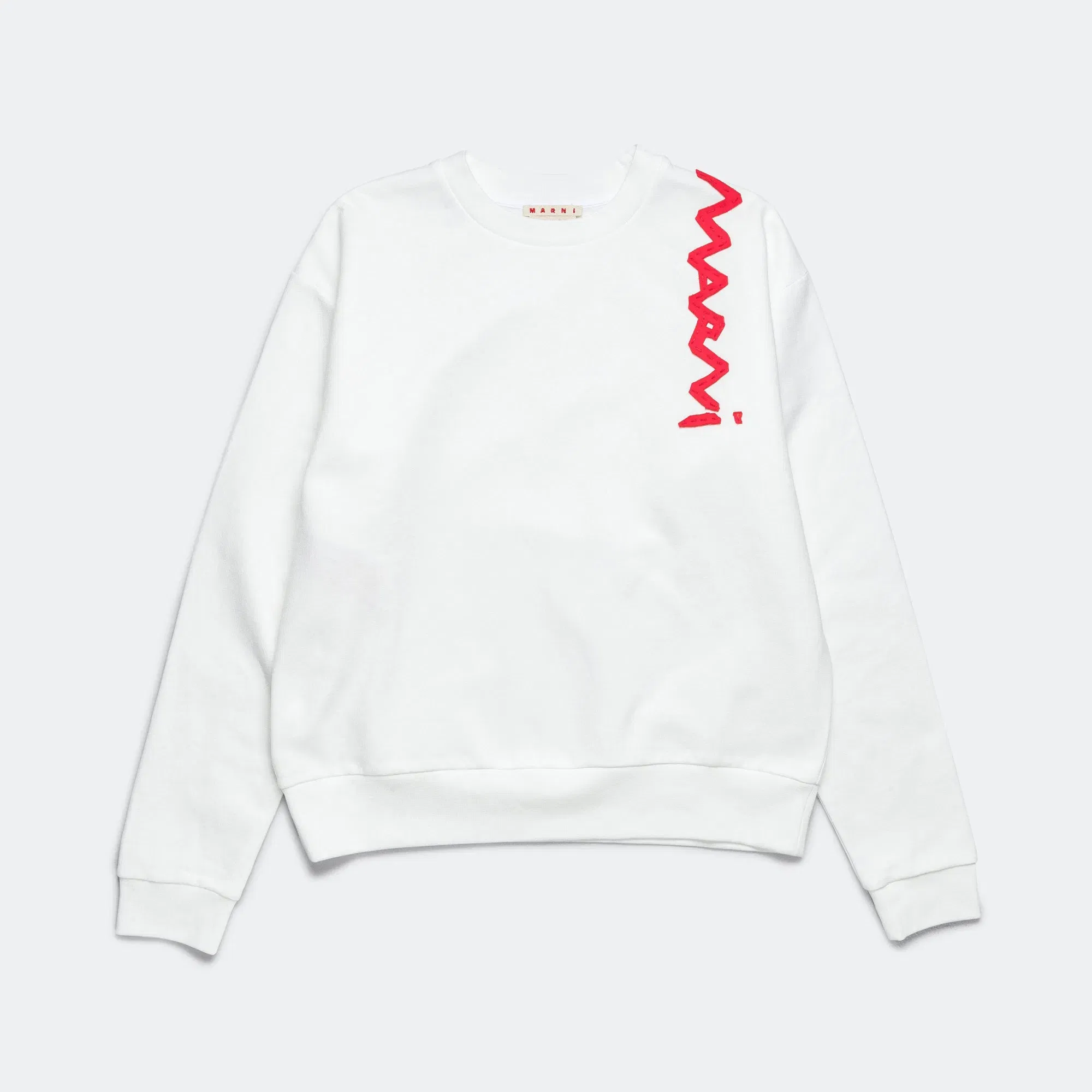 Marni Mending Logo Sweatshirt - White
