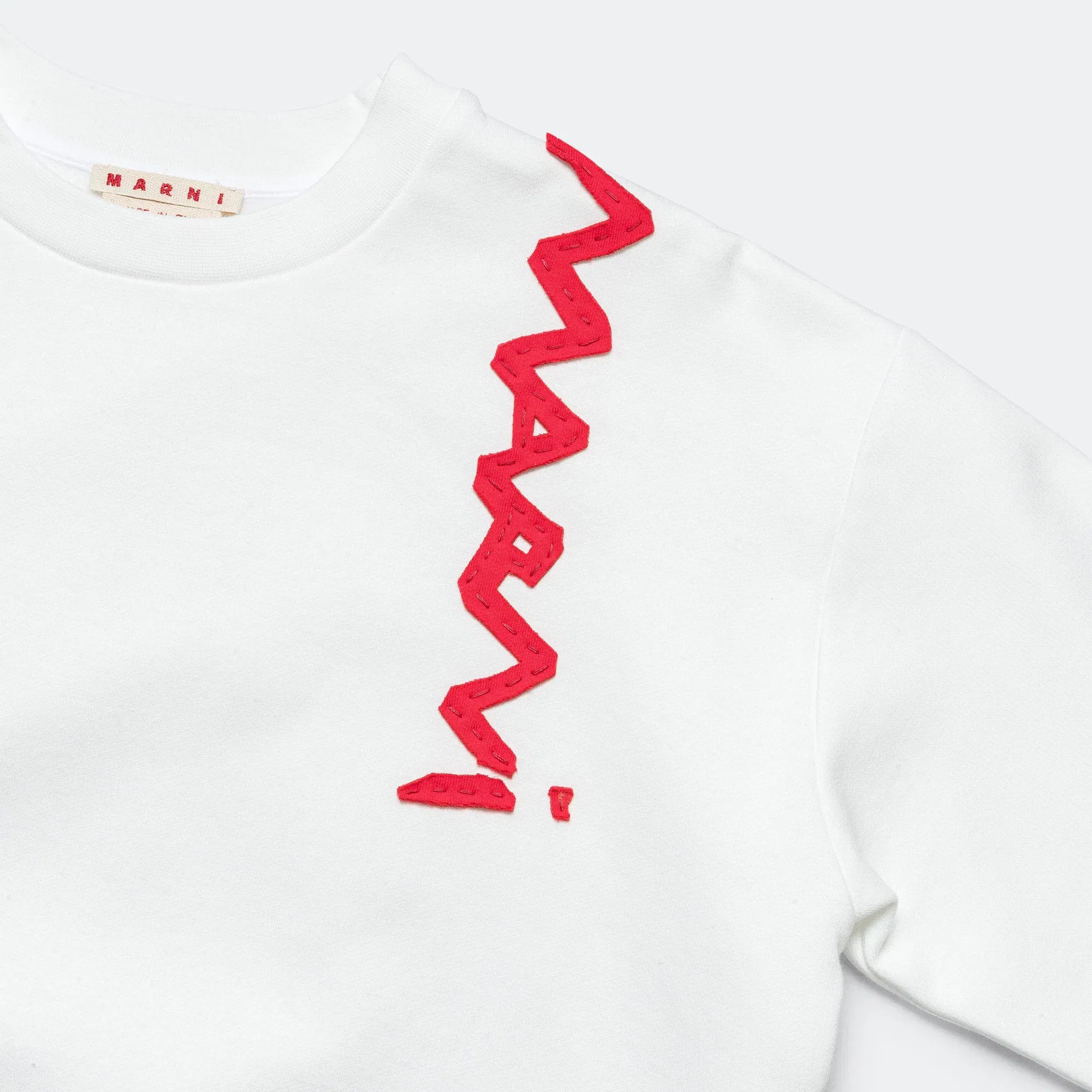 Marni Mending Logo Sweatshirt - White