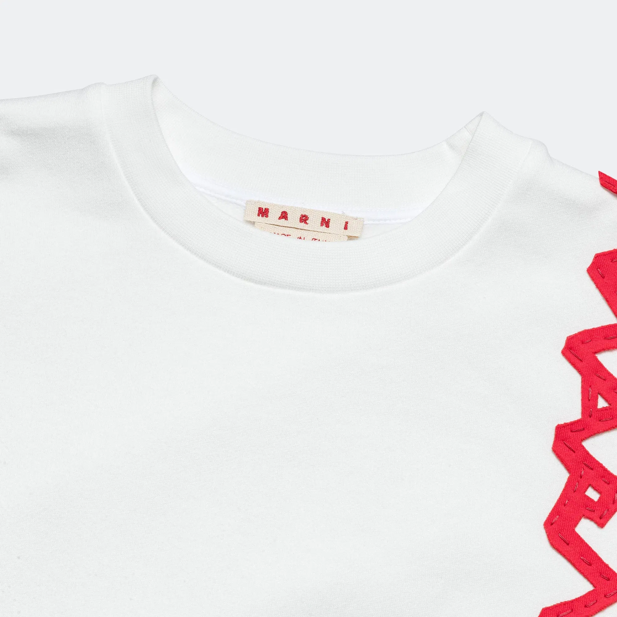 Marni Mending Logo Sweatshirt - White