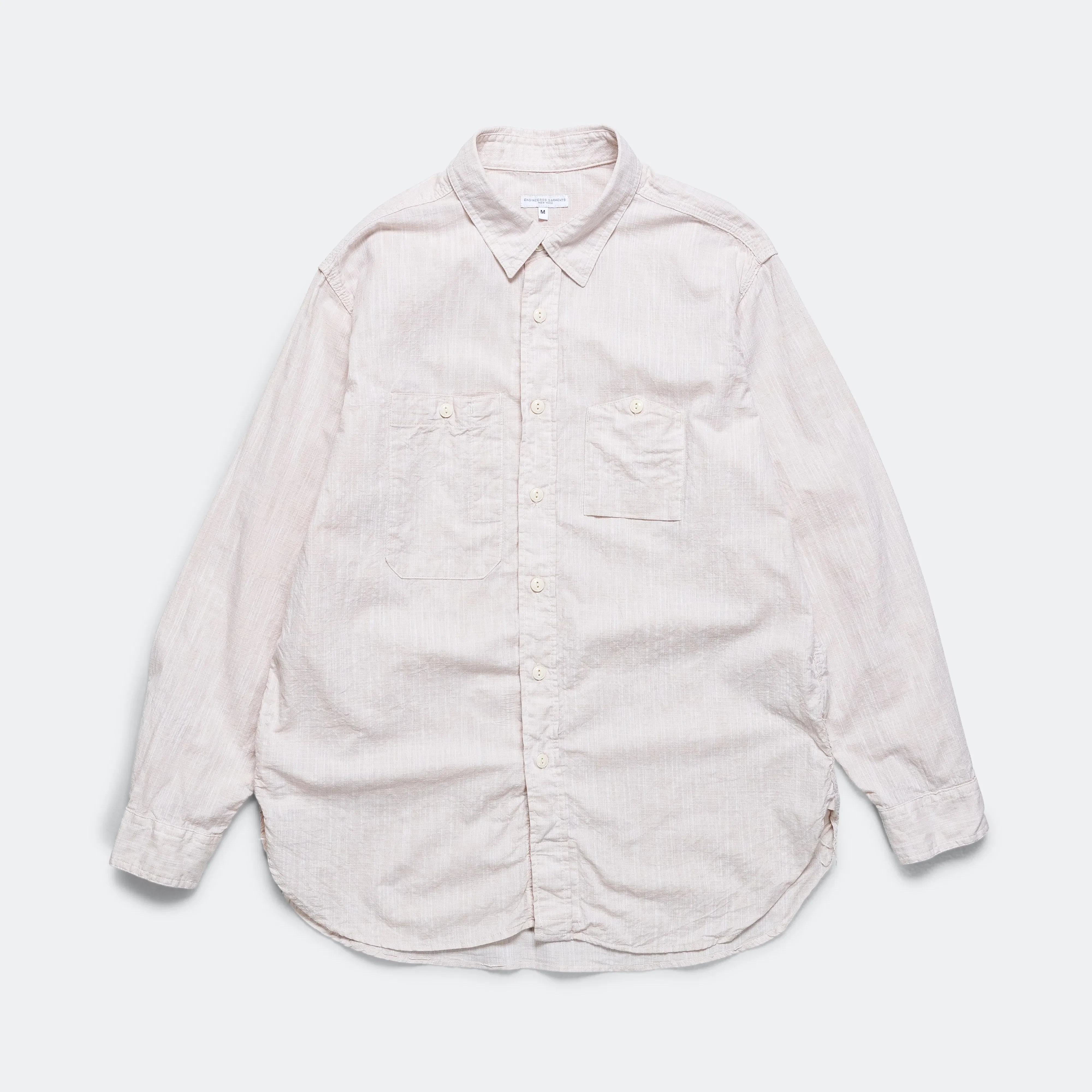 Engineered Garments Work Shirt - Beige Cotton Slab