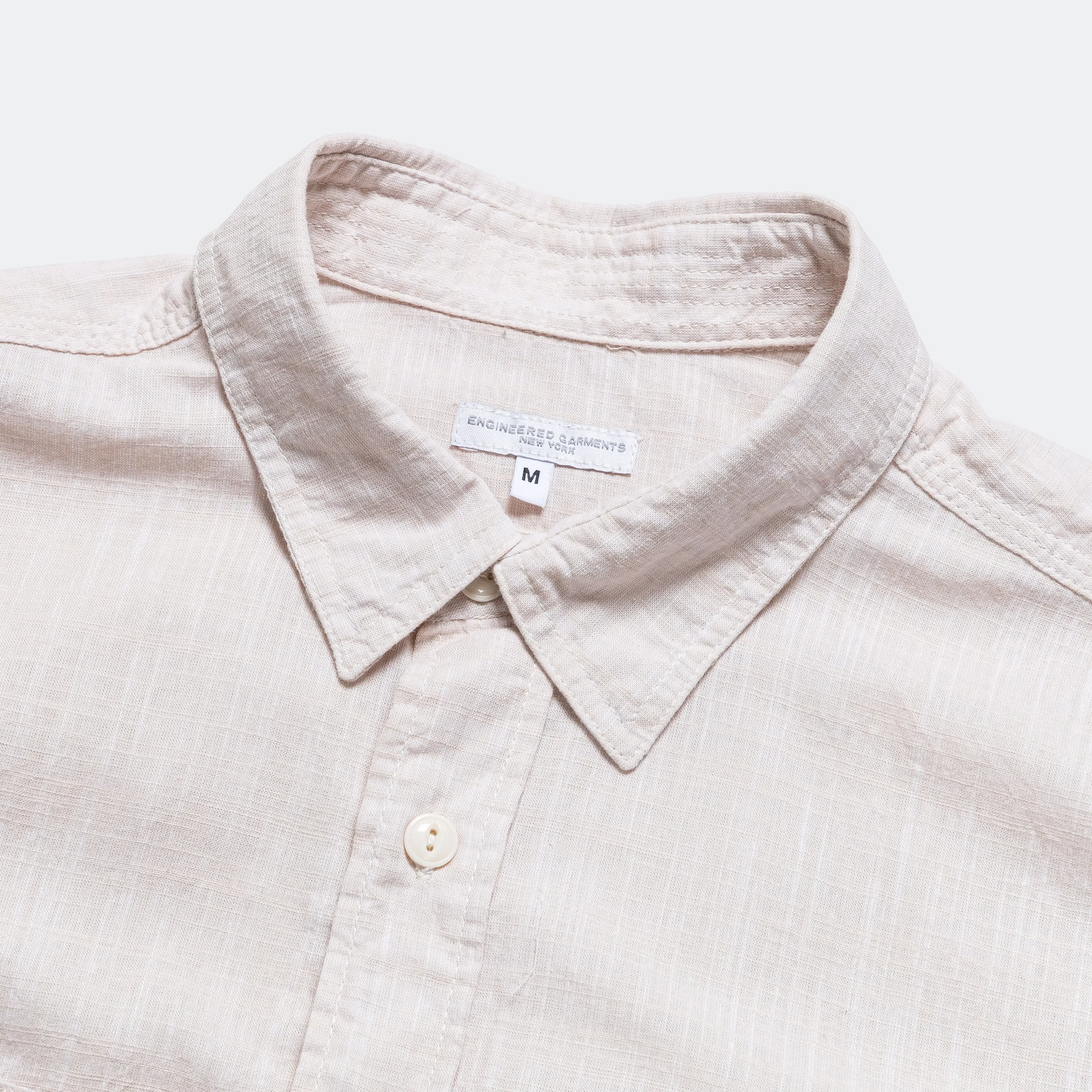 Engineered Garments Work Shirt - Beige Cotton Slab