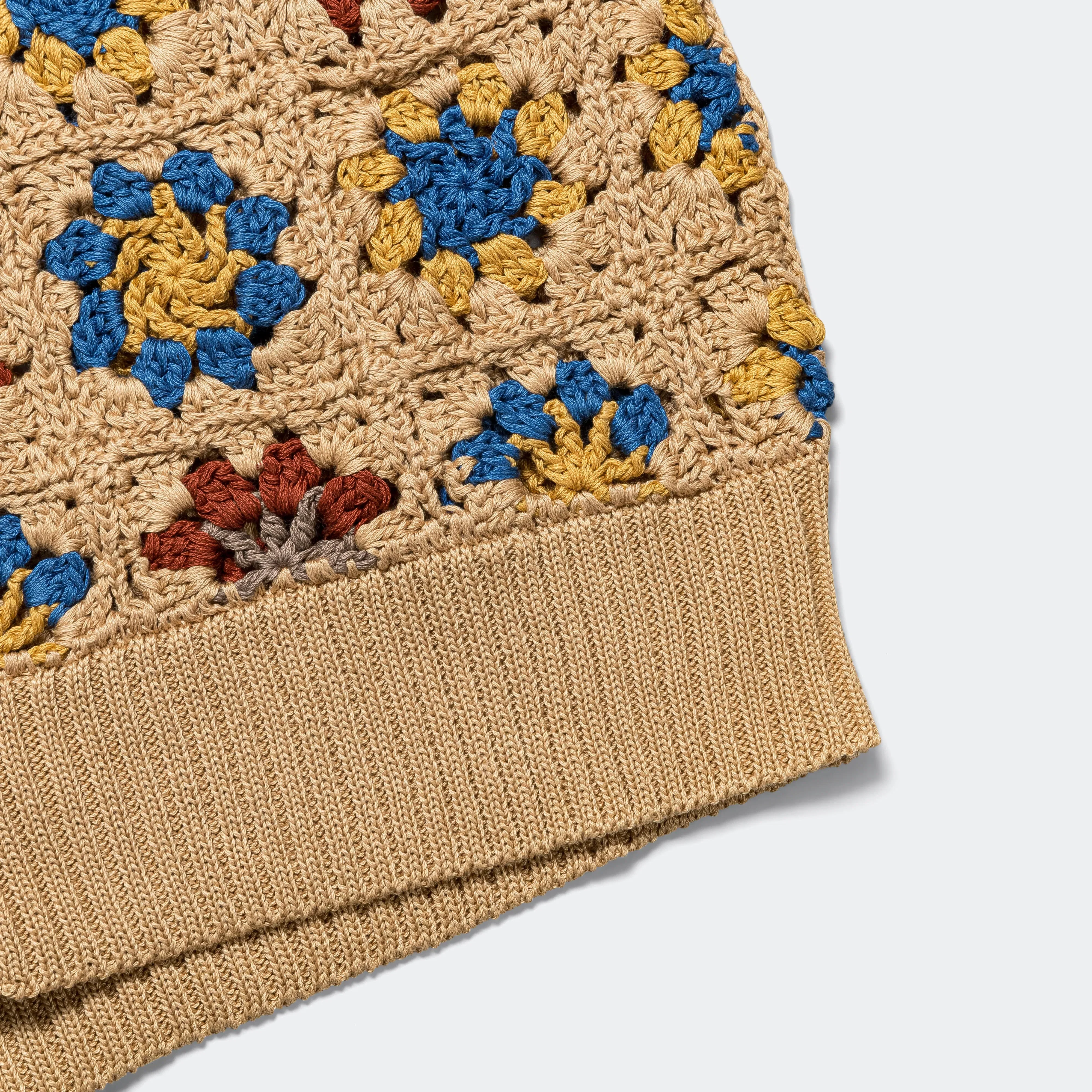 Corridor Hand Crochet Pima Cardigan - Natural