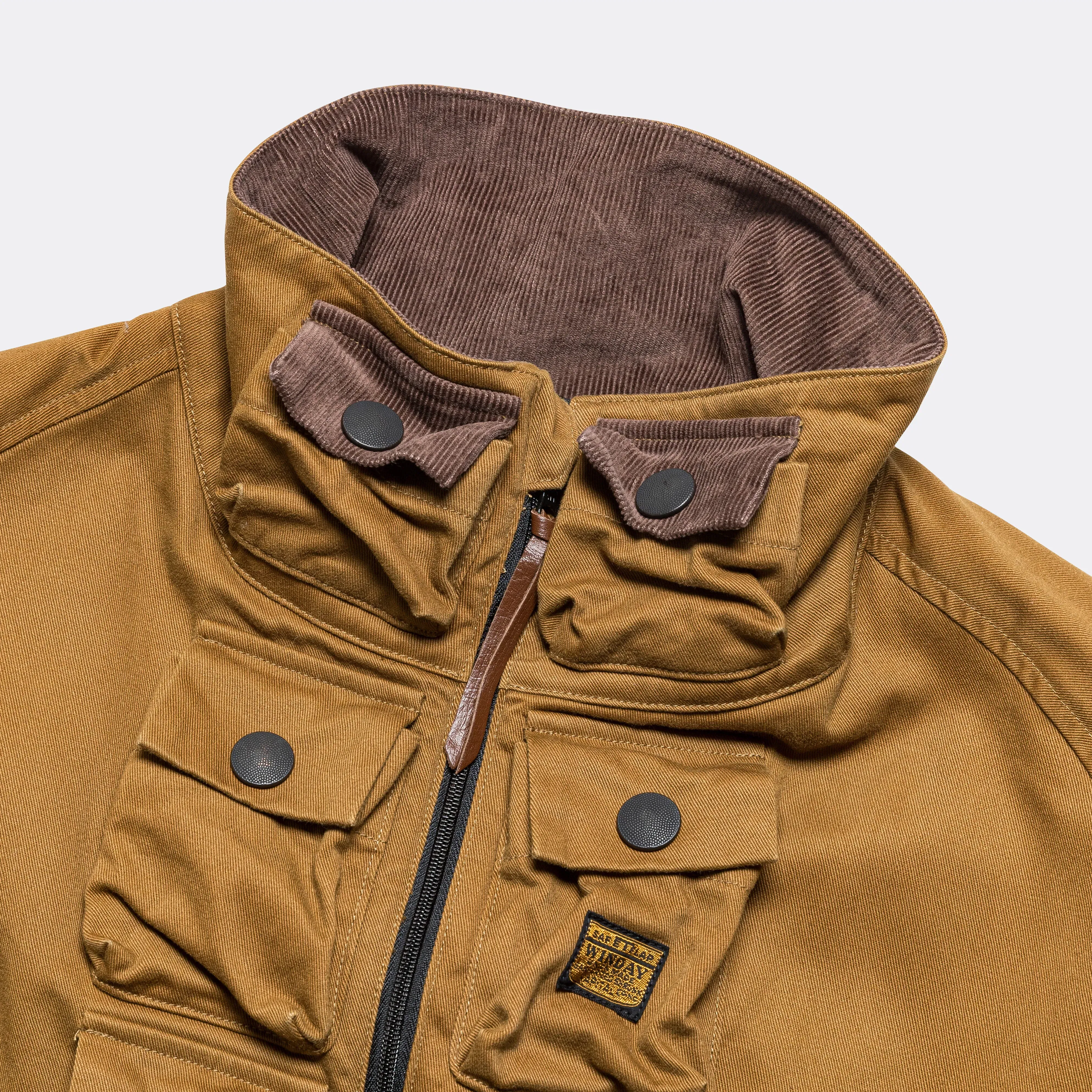 KAPITAL Chino NICKLE 6 Anorak(WORKING Embroidery) - Camel/Navy