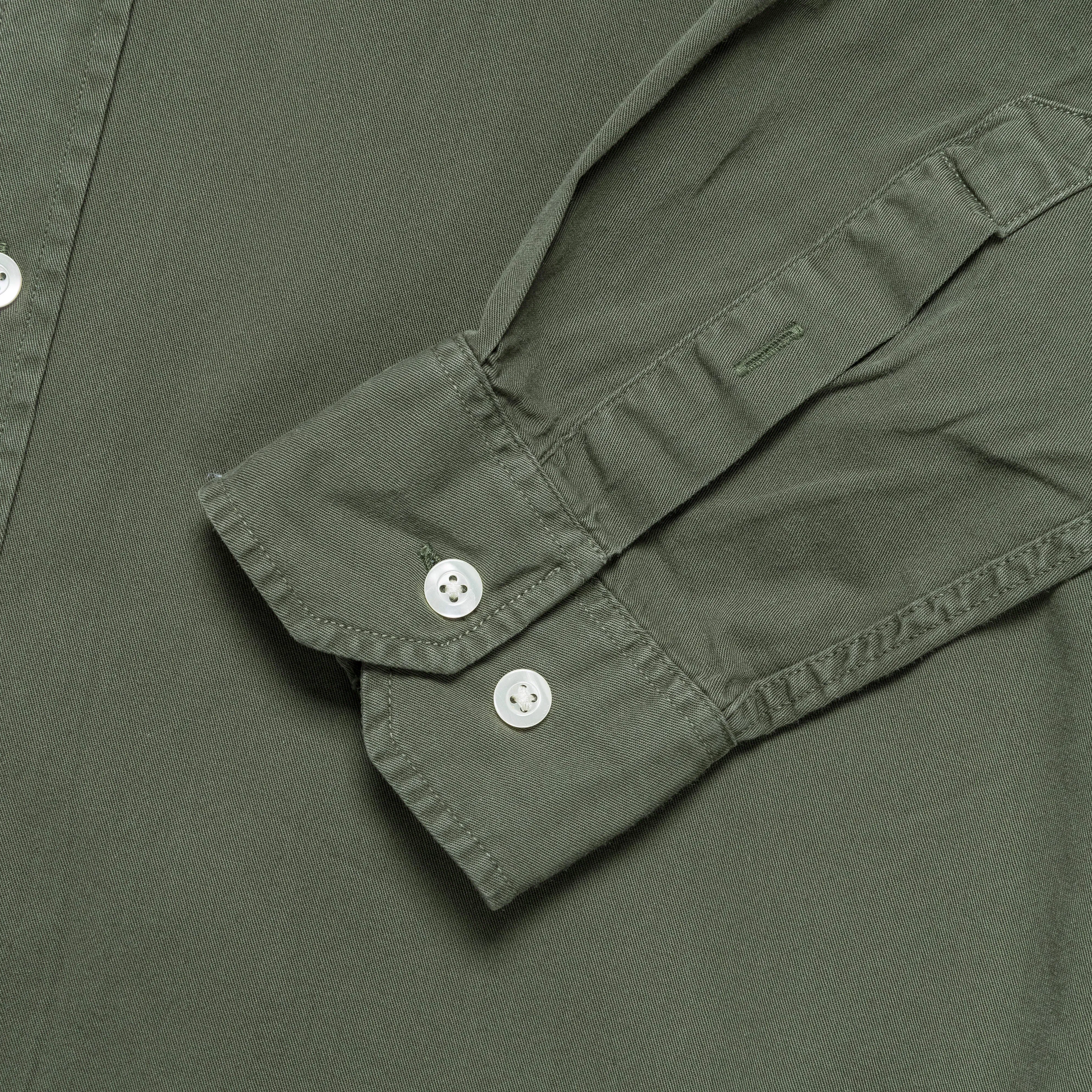Norse Projects Anton Light Twill Shirt - Spruce Green
