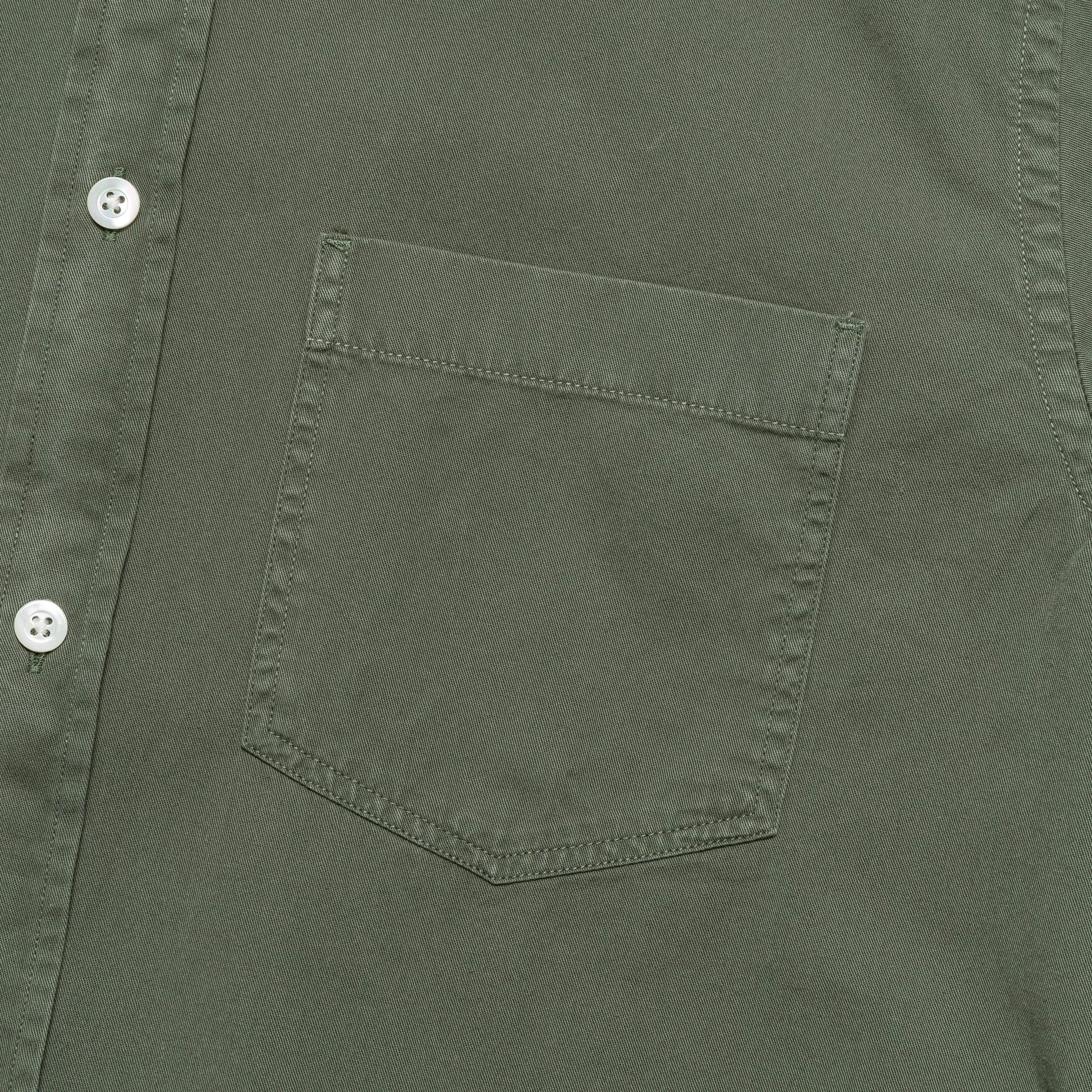Norse Projects Anton Light Twill Shirt - Spruce Green