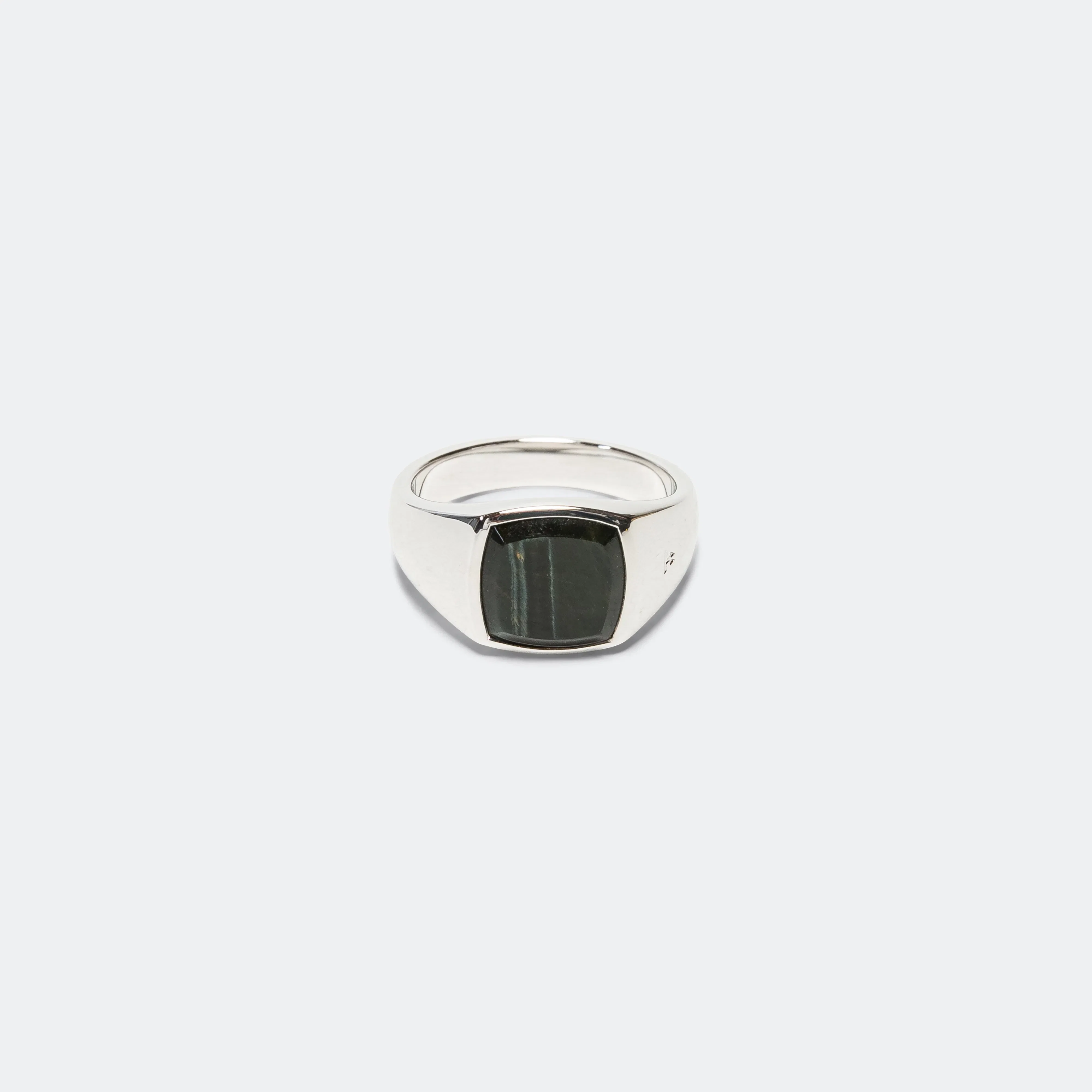 Tom Wood Kay Ring Blue Hawk Eye - 925 Silver