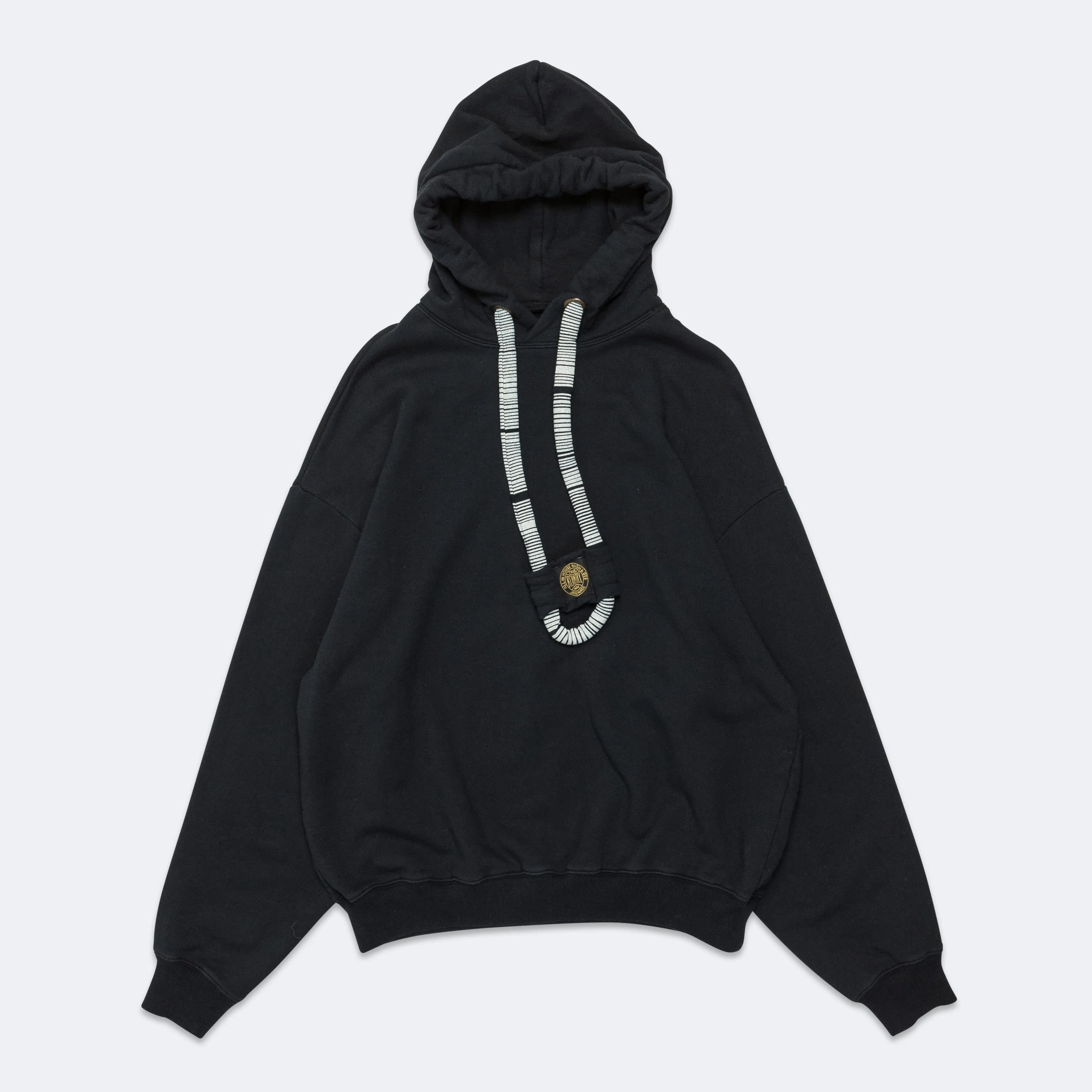 KAPITAL 30/-SWT Knit DRAGON Hoodie SWT - Black
