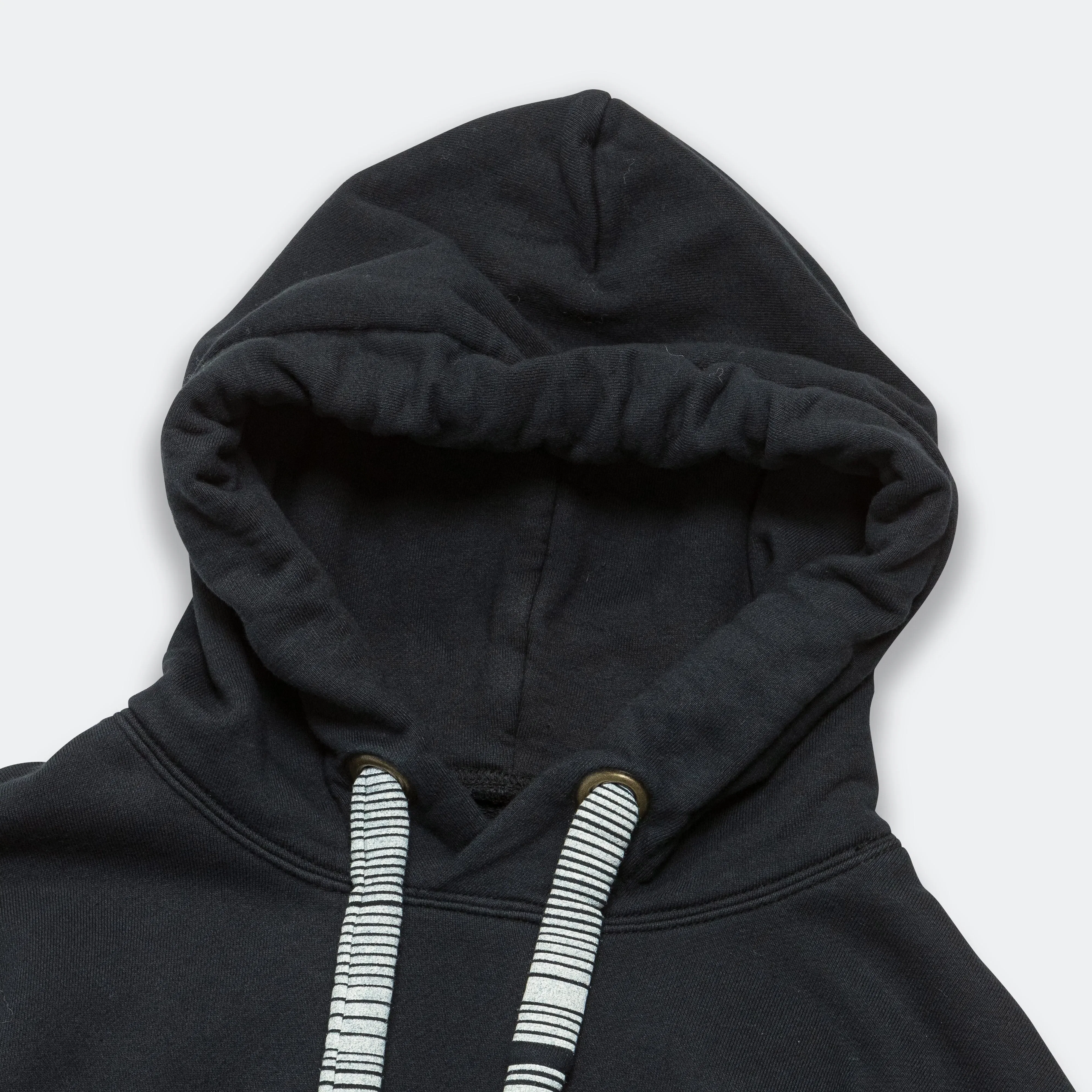 KAPITAL 30/-SWT Knit DRAGON Hoodie SWT - Black