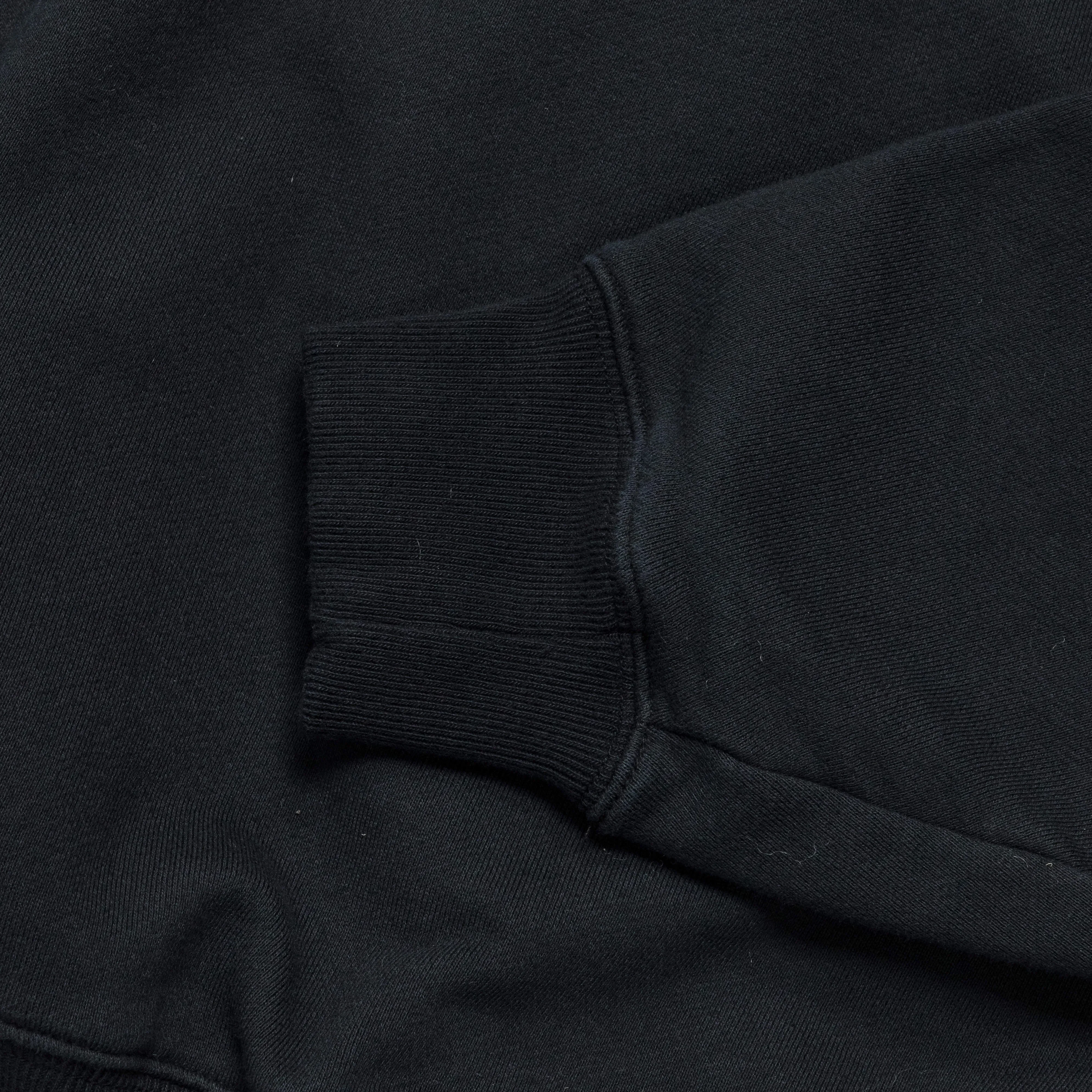 KAPITAL 30/-SWT Knit DRAGON Hoodie SWT - Black