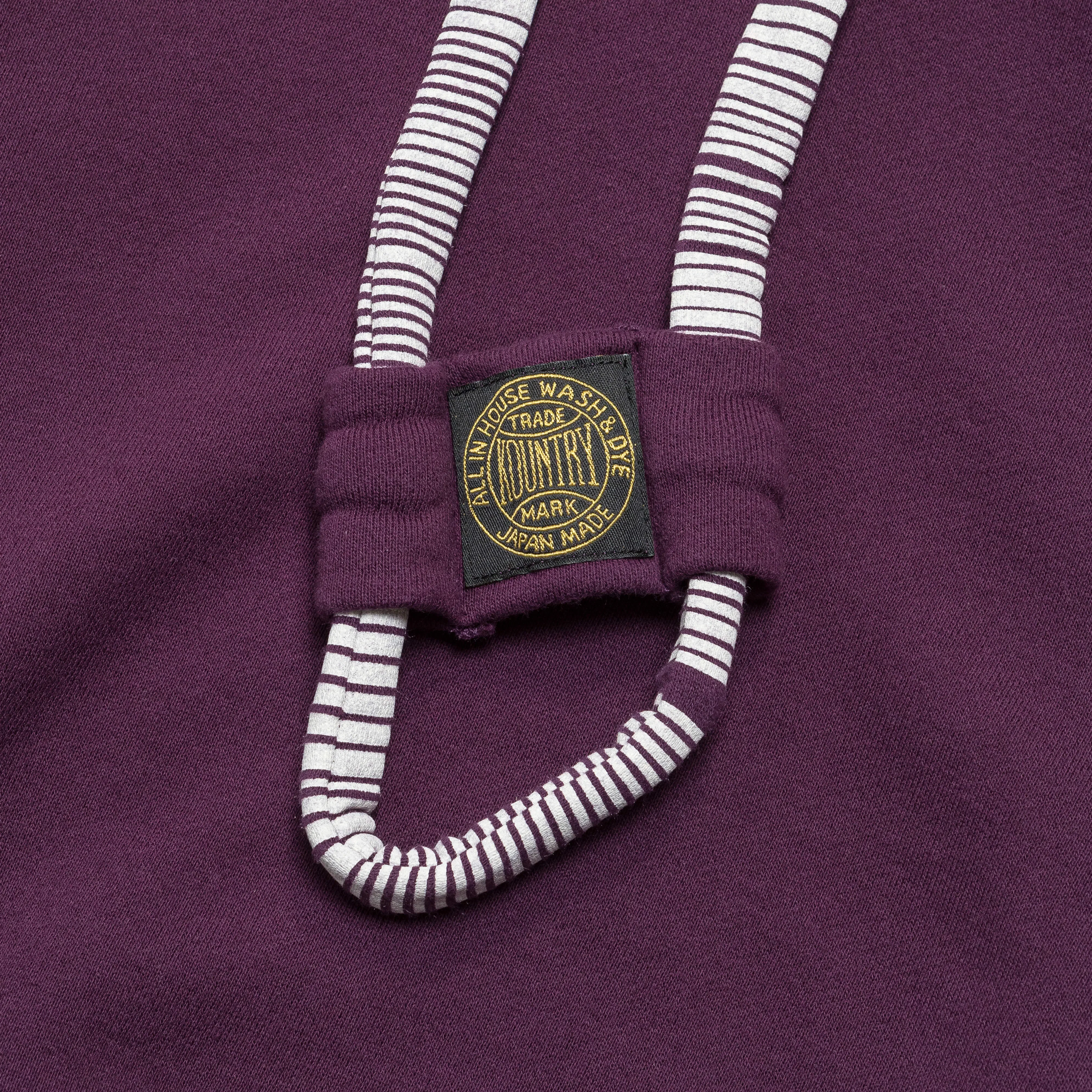 KAPITAL 30/-SWT Knit DRAGON Hoodie SWT - Purple