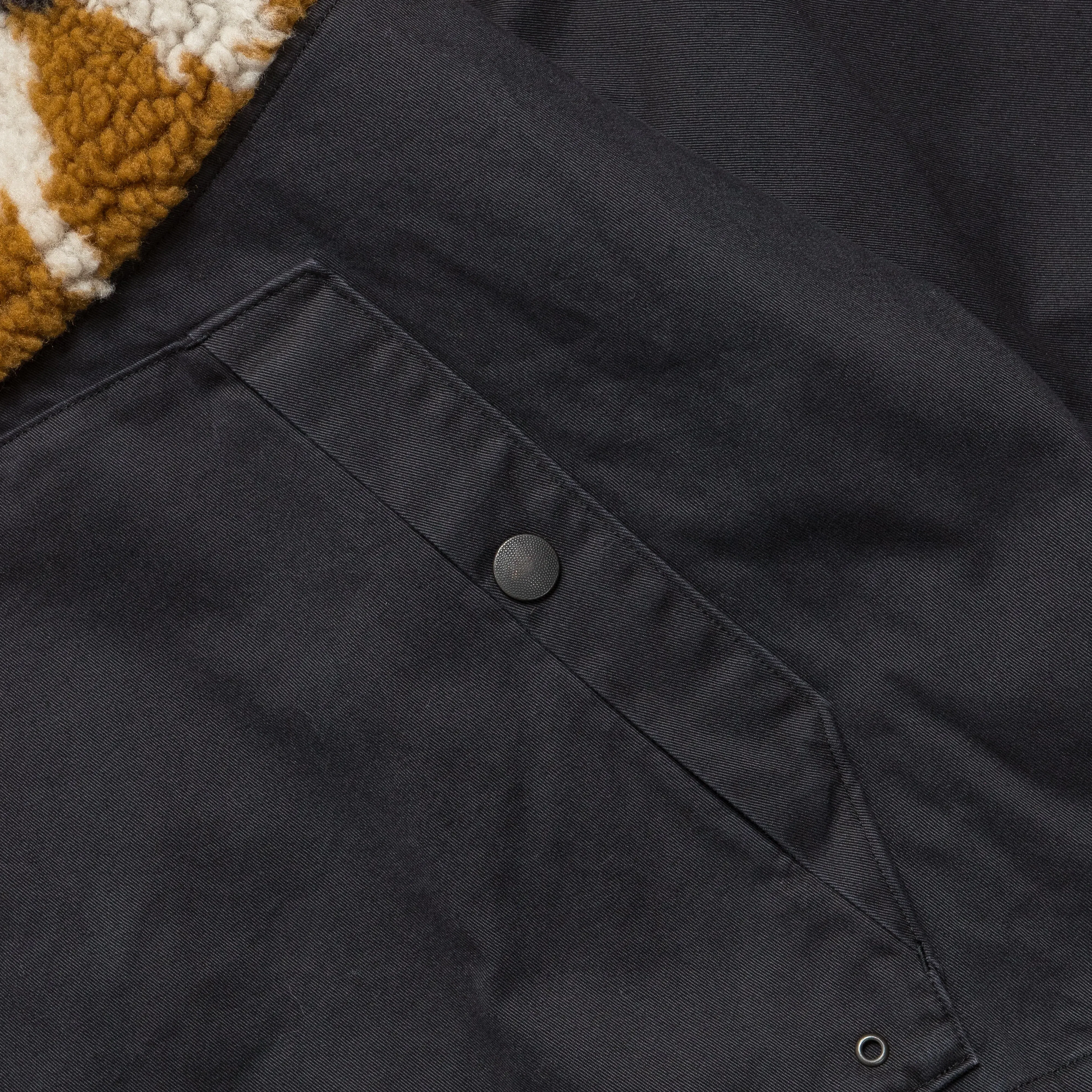 KAPITAL Chino × BOA Fleece NORDIC Anorak - Black