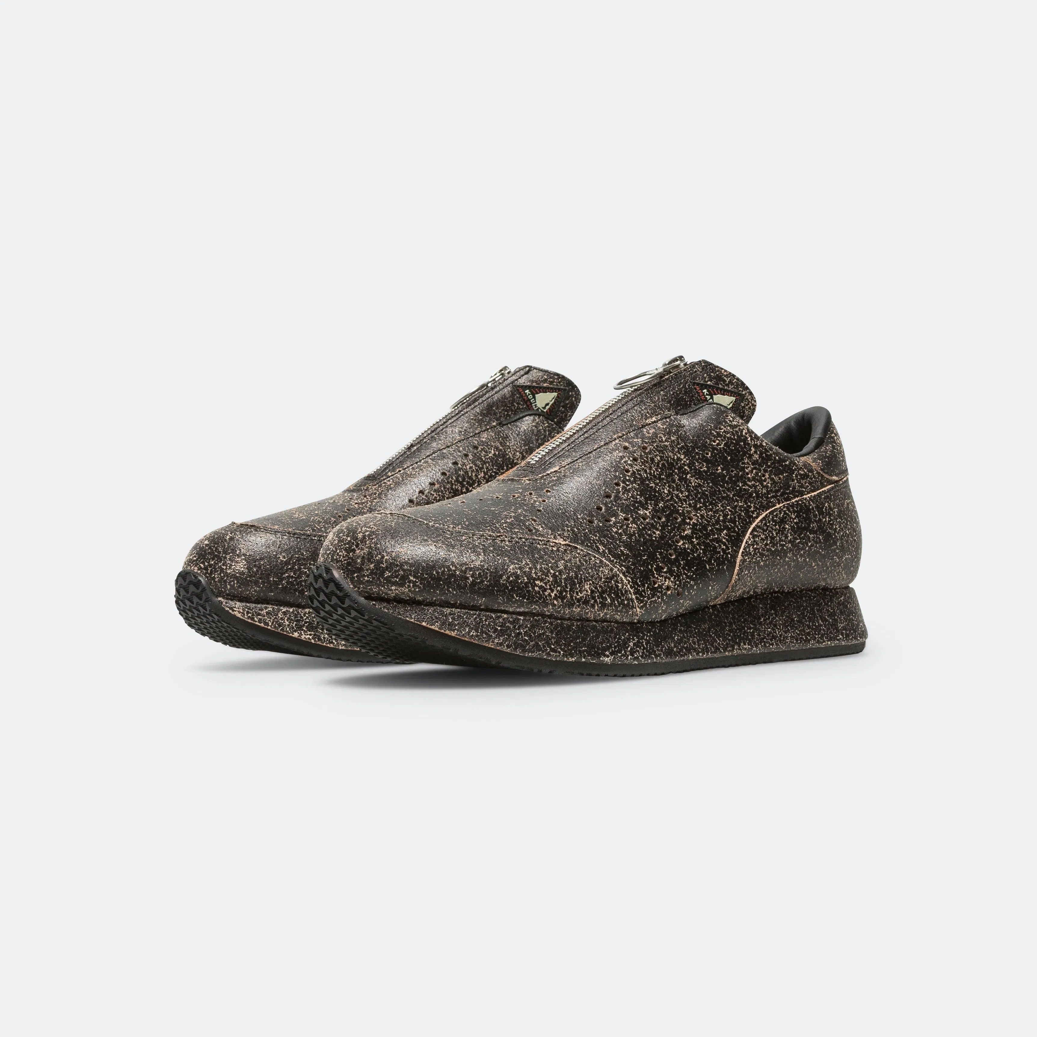 KAPITAL Crack Leather SPARROW Sneaker - Black