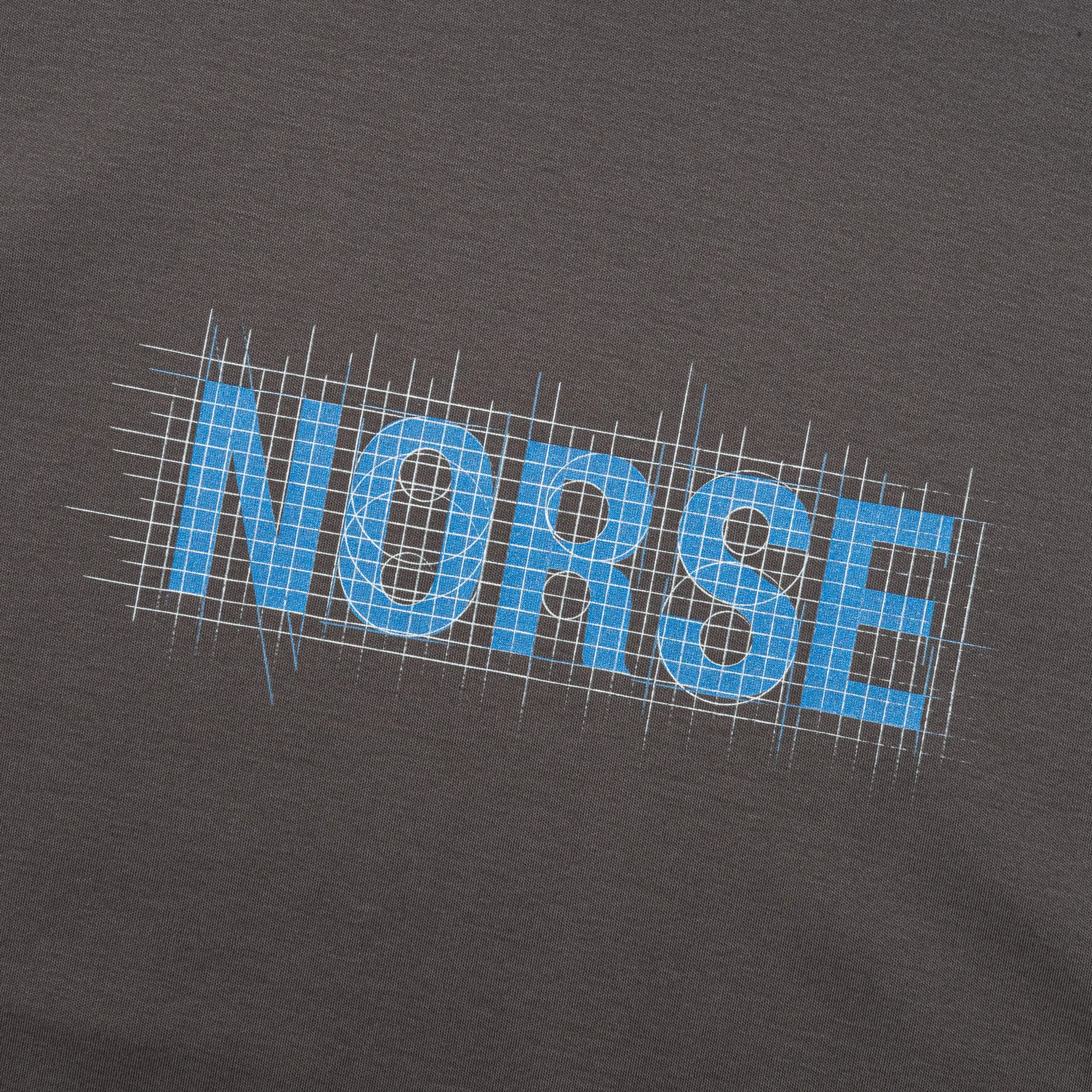 Norse Projects Jakob Organic Interlock Jersey Print 2 - Battleship Grey