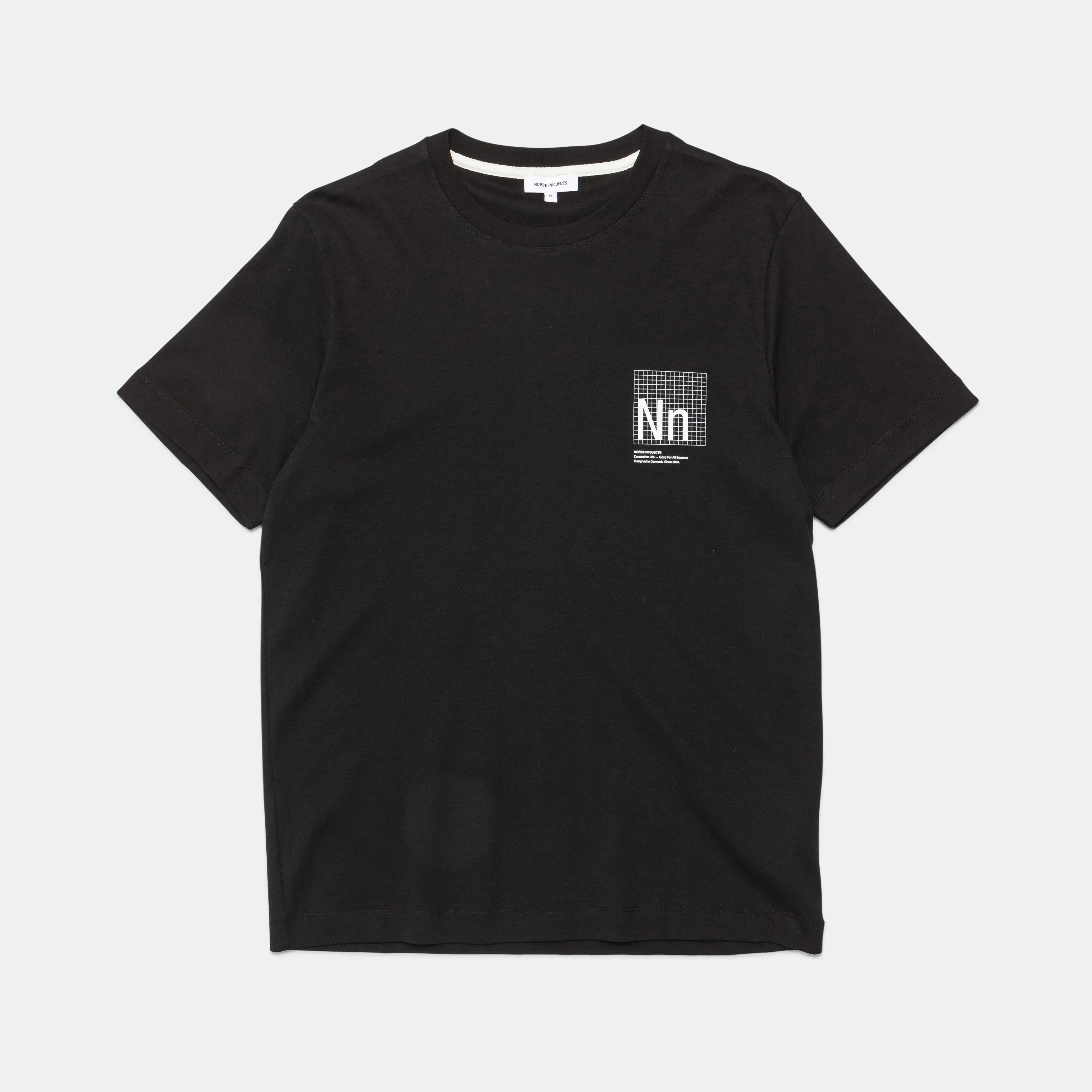 Norse Projects Jakob Organic Interlock Jersey Print 1 - Black