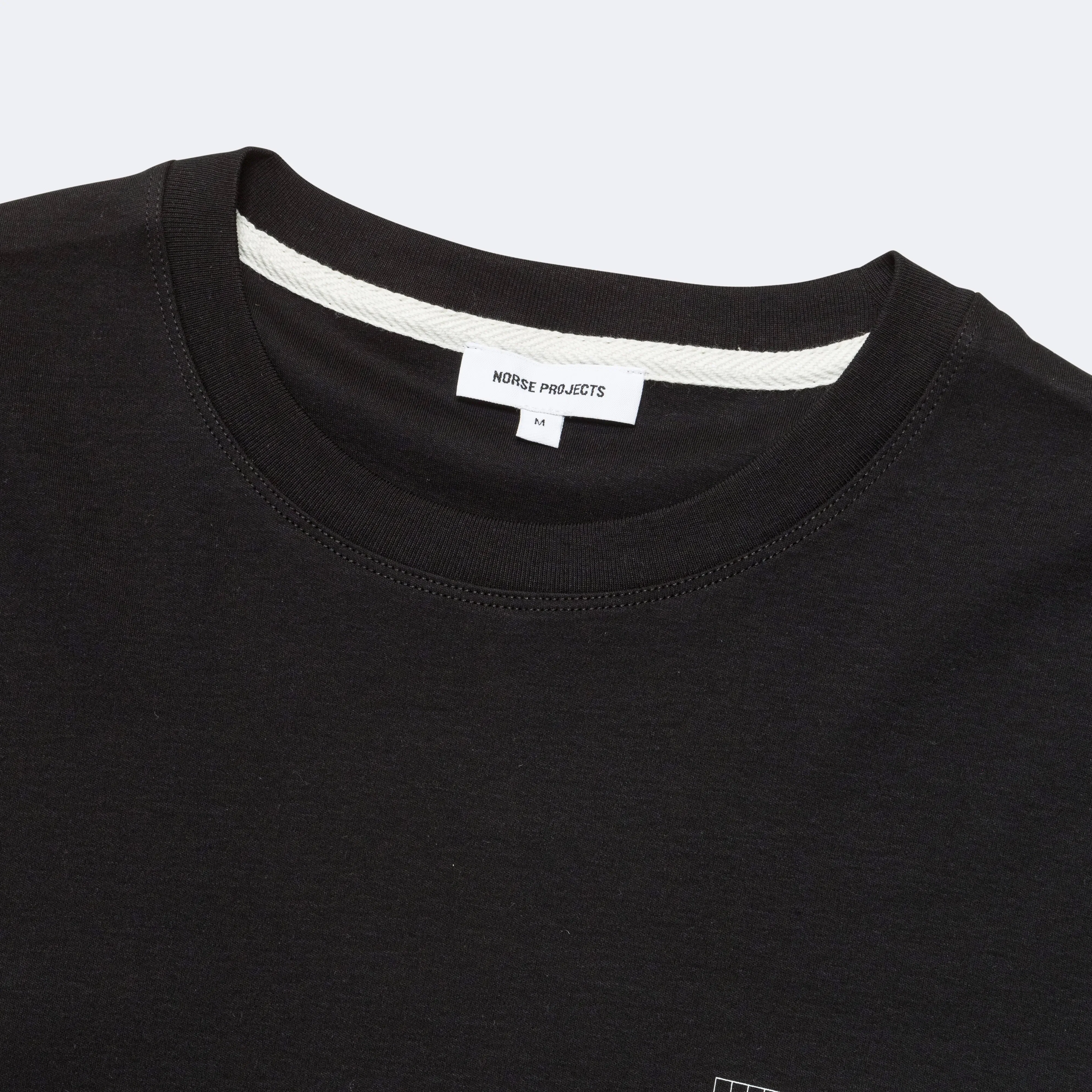 Norse Projects Jakob Organic Interlock Jersey Print 1 - Black