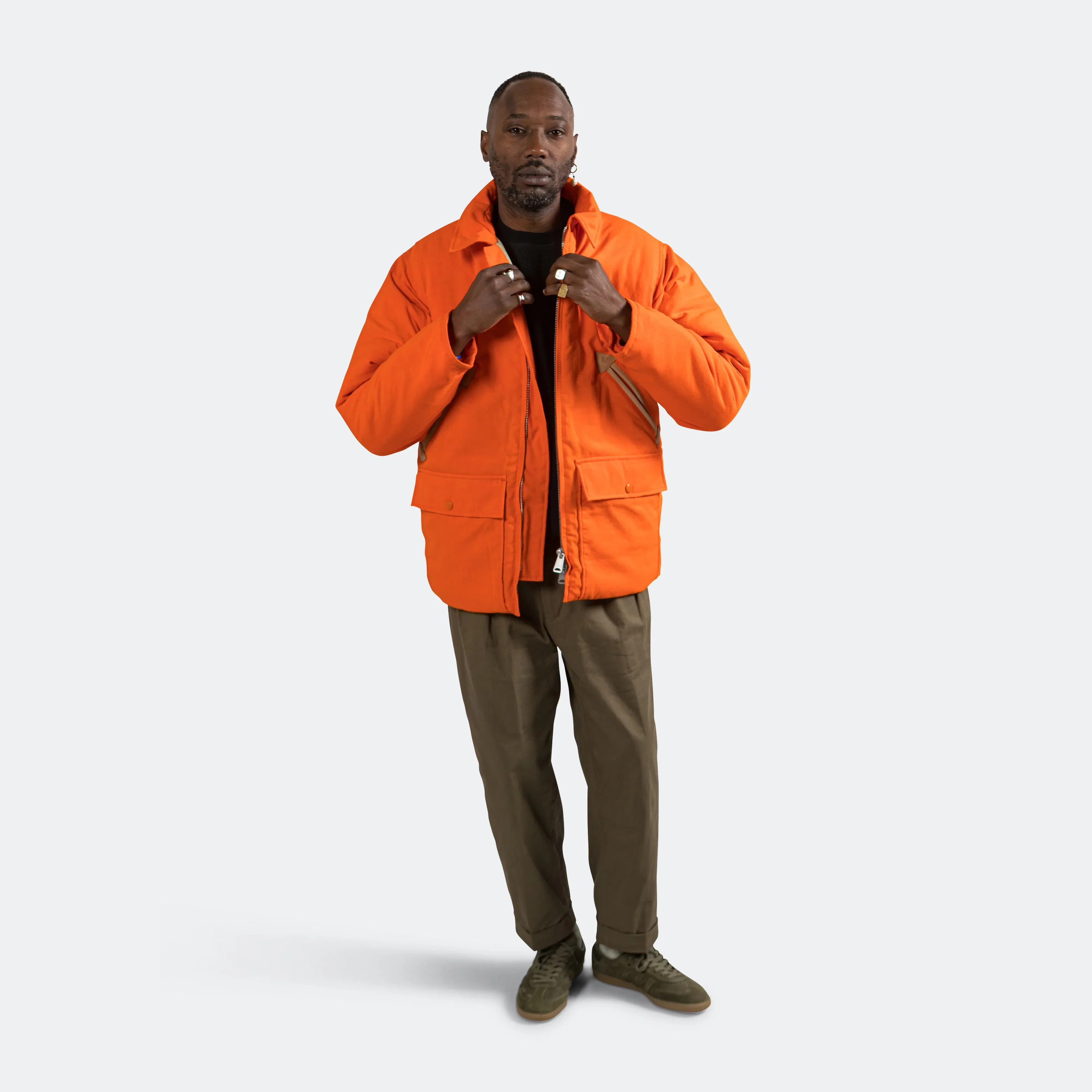 BEAMS PLUS Hunting Puff Jacket - Orange