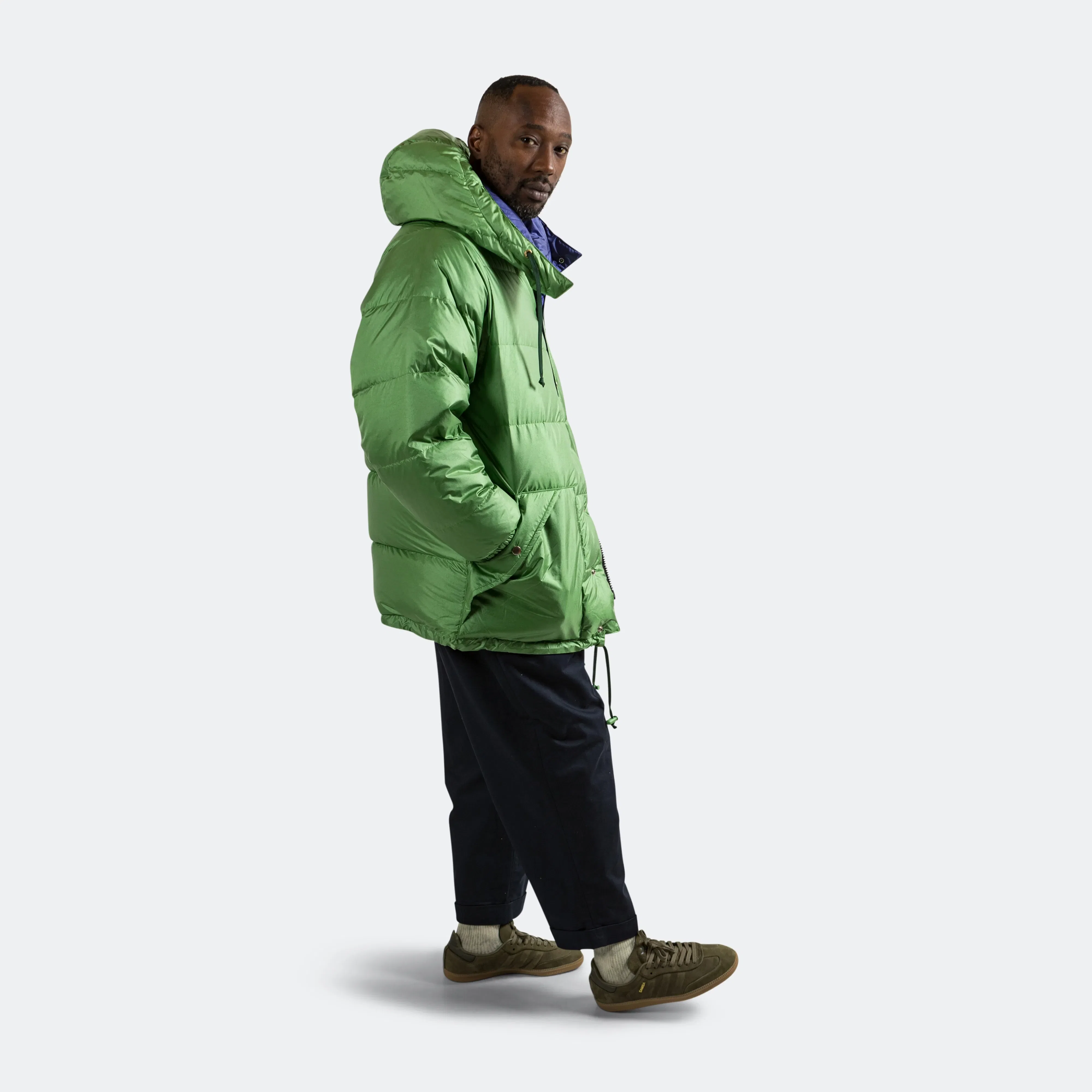 BEAMS PLUS Expedition Down Parka II - Kale/Eggplant