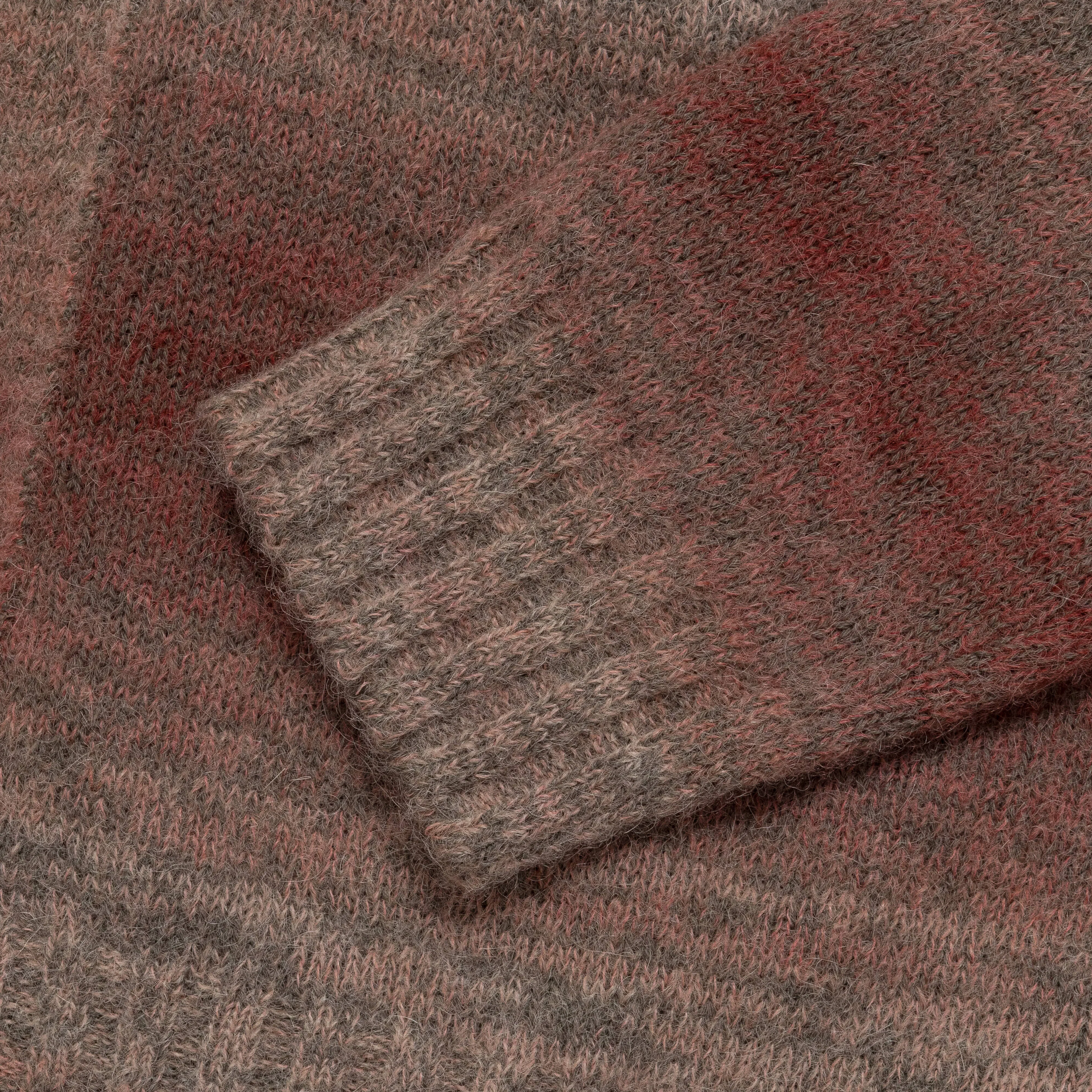 Norse Projects Erik Space Dye Knit Jacket - Blood Orange