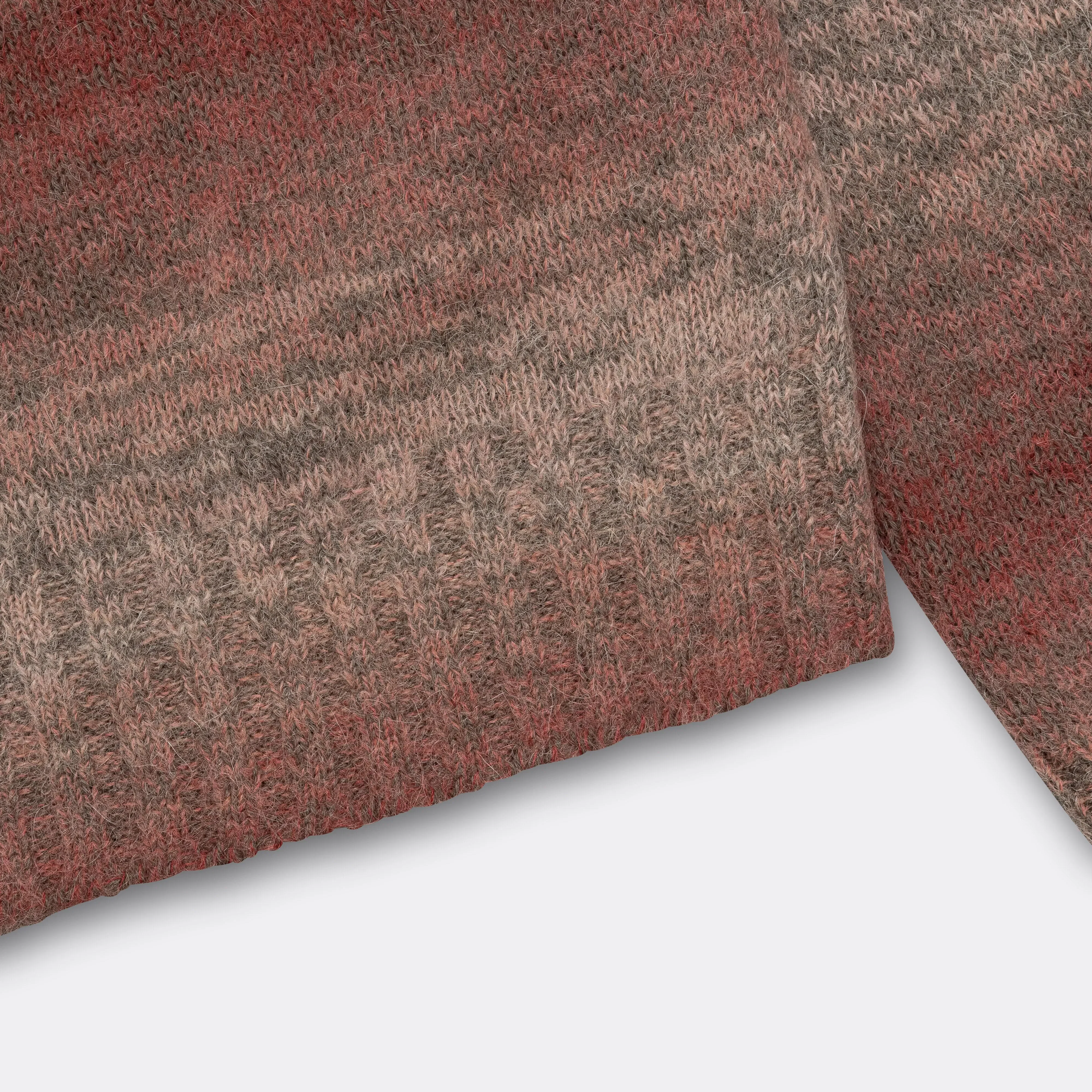 Norse Projects Erik Space Dye Knit Jacket - Blood Orange