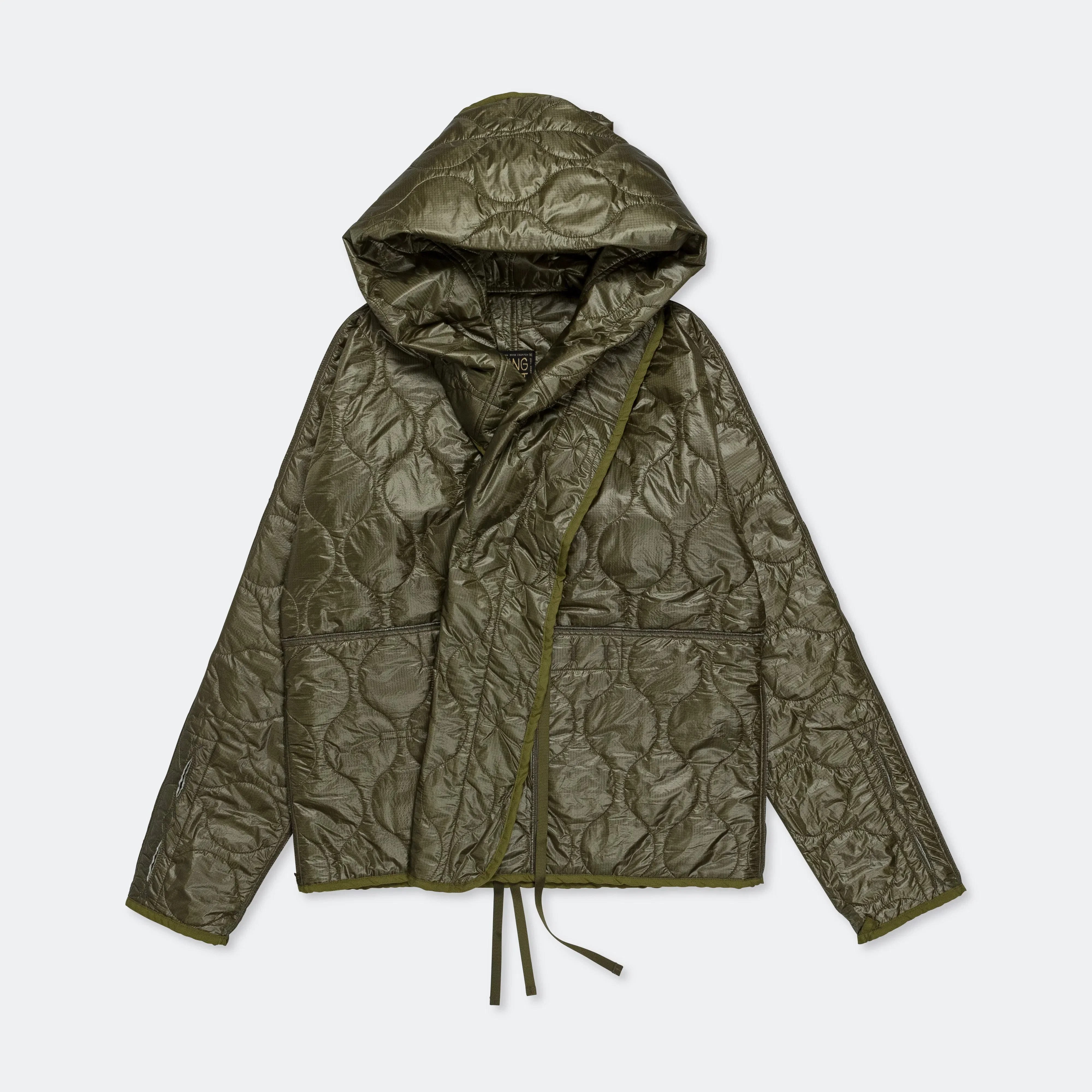 KAPITAL Nylon Quilting Lining RING Coat - Khaki
