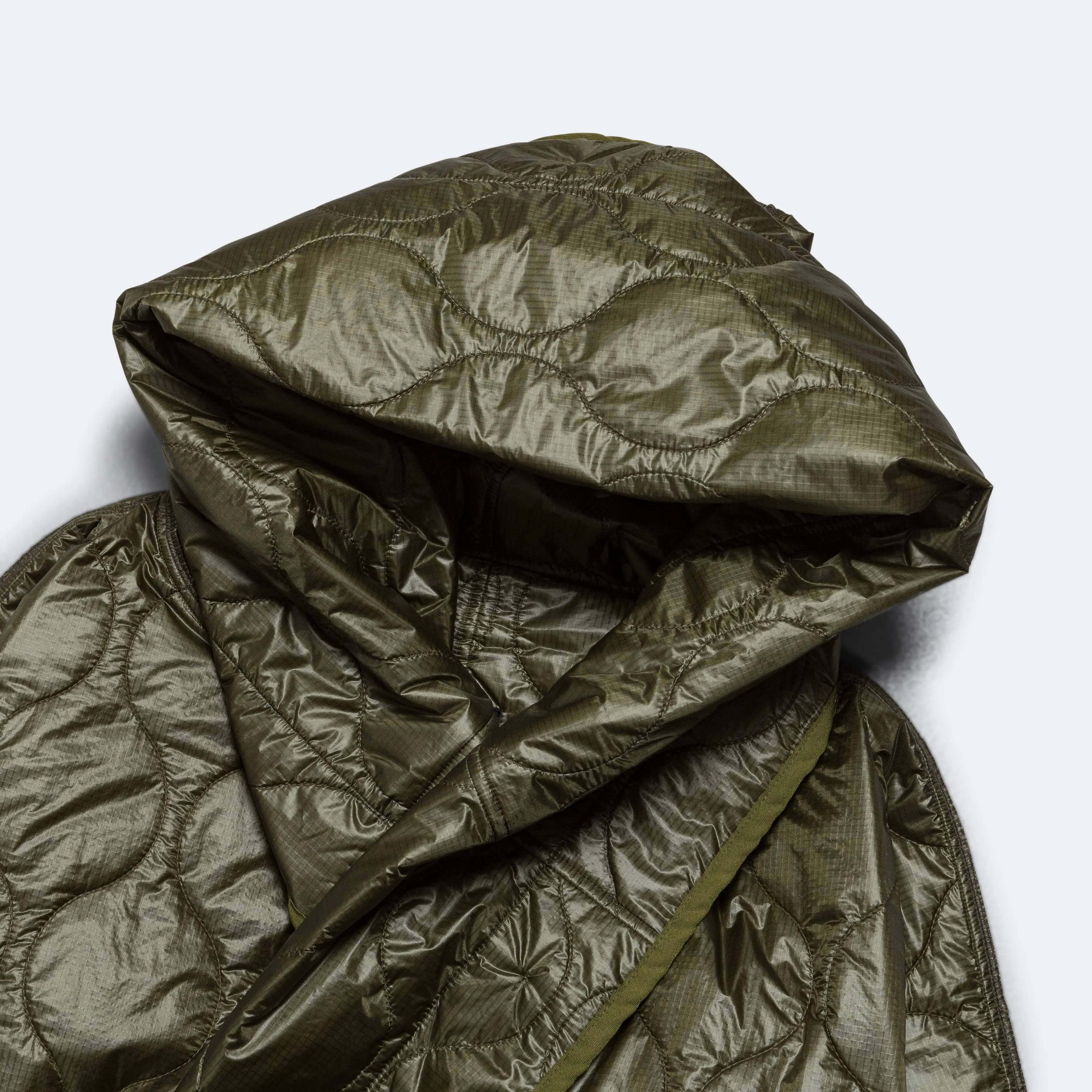 KAPITAL Nylon Quilting Lining RING Coat - Khaki