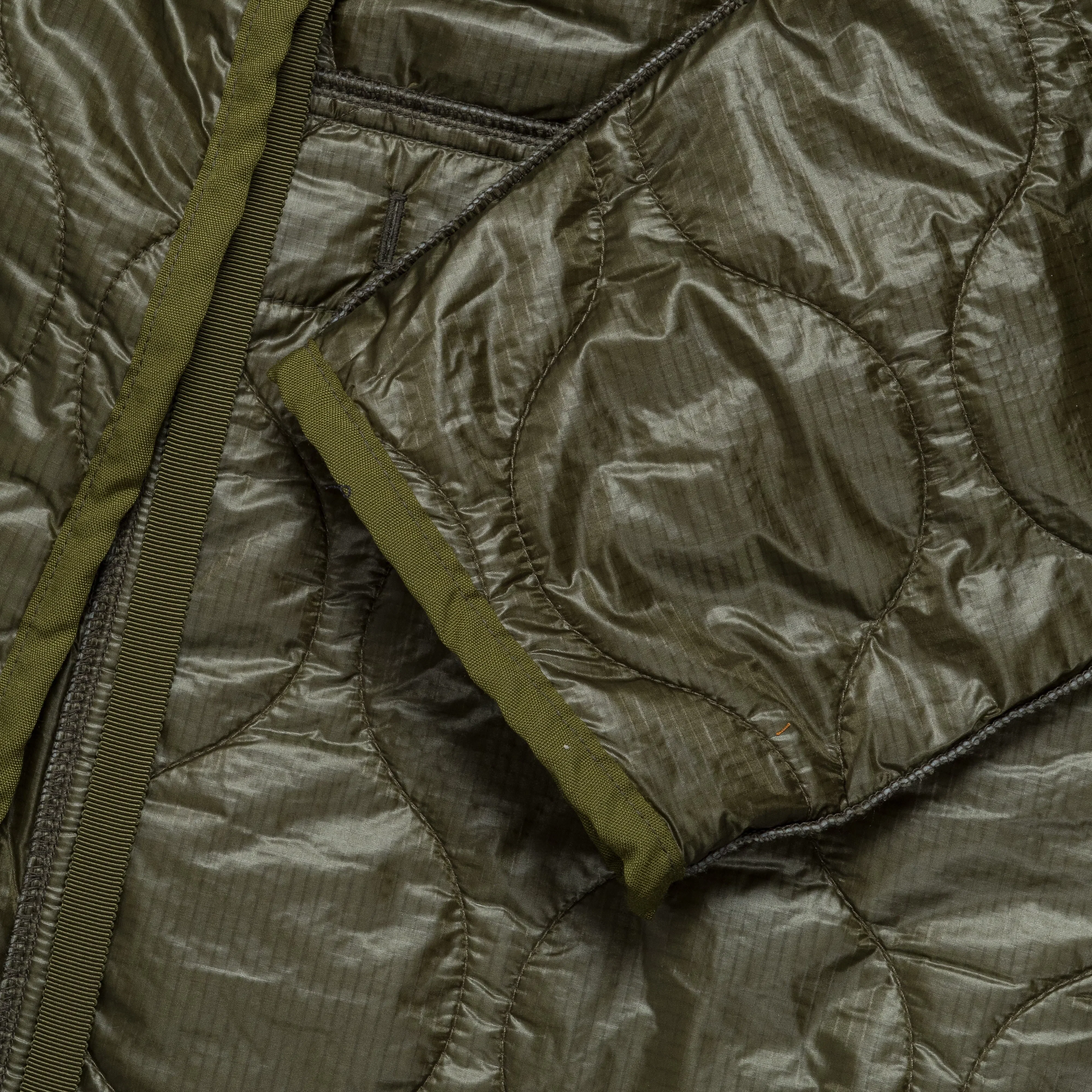 KAPITAL Nylon Quilting Lining RING Coat - Khaki