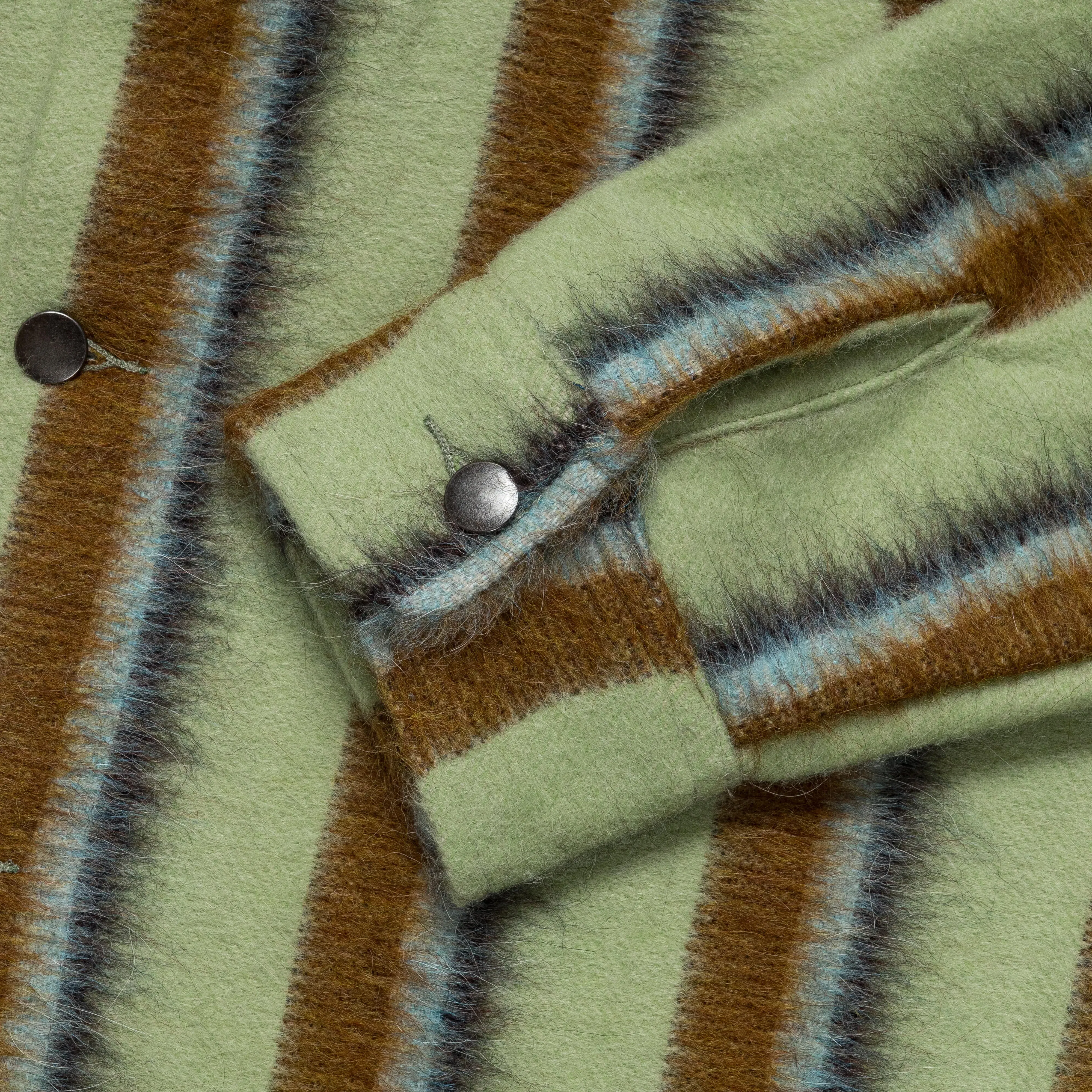 Lite Year Work Jacket - Green Stripe