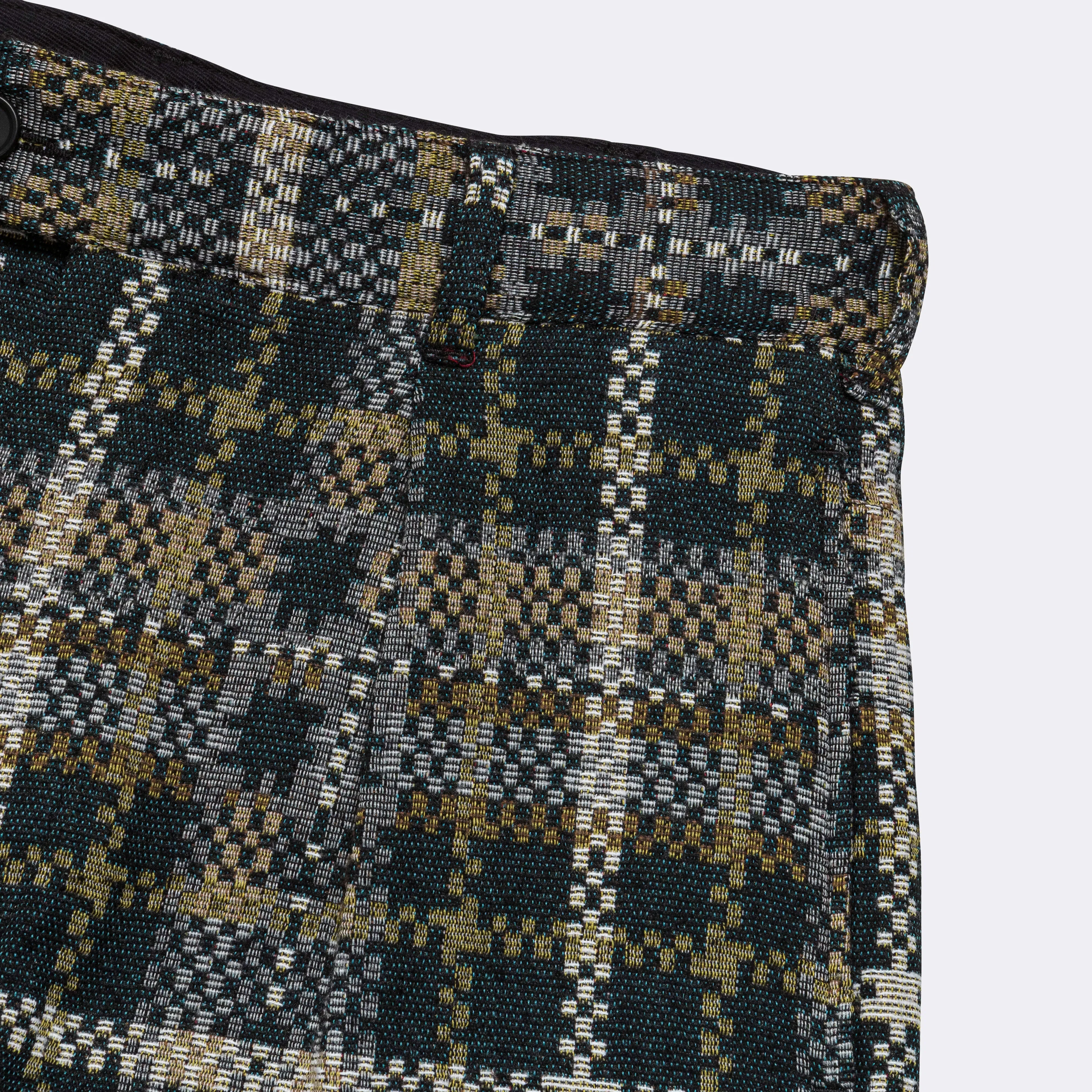 Engineered Garments Carlyle Pant - Black/Tan Cotton Acrylic Old Plaid