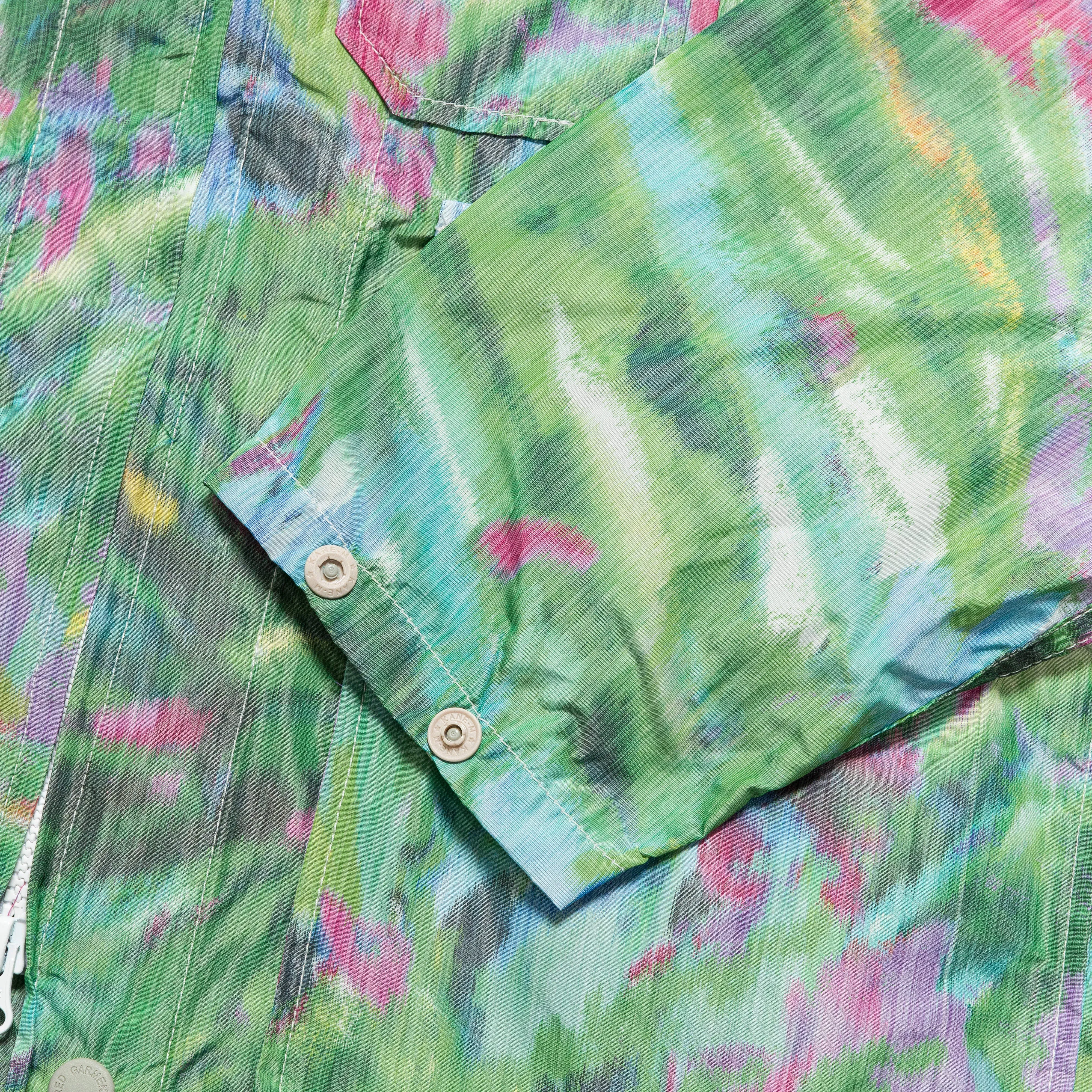 Engineered Garments Atlantic Parka - Green Floral Poly Microfibre