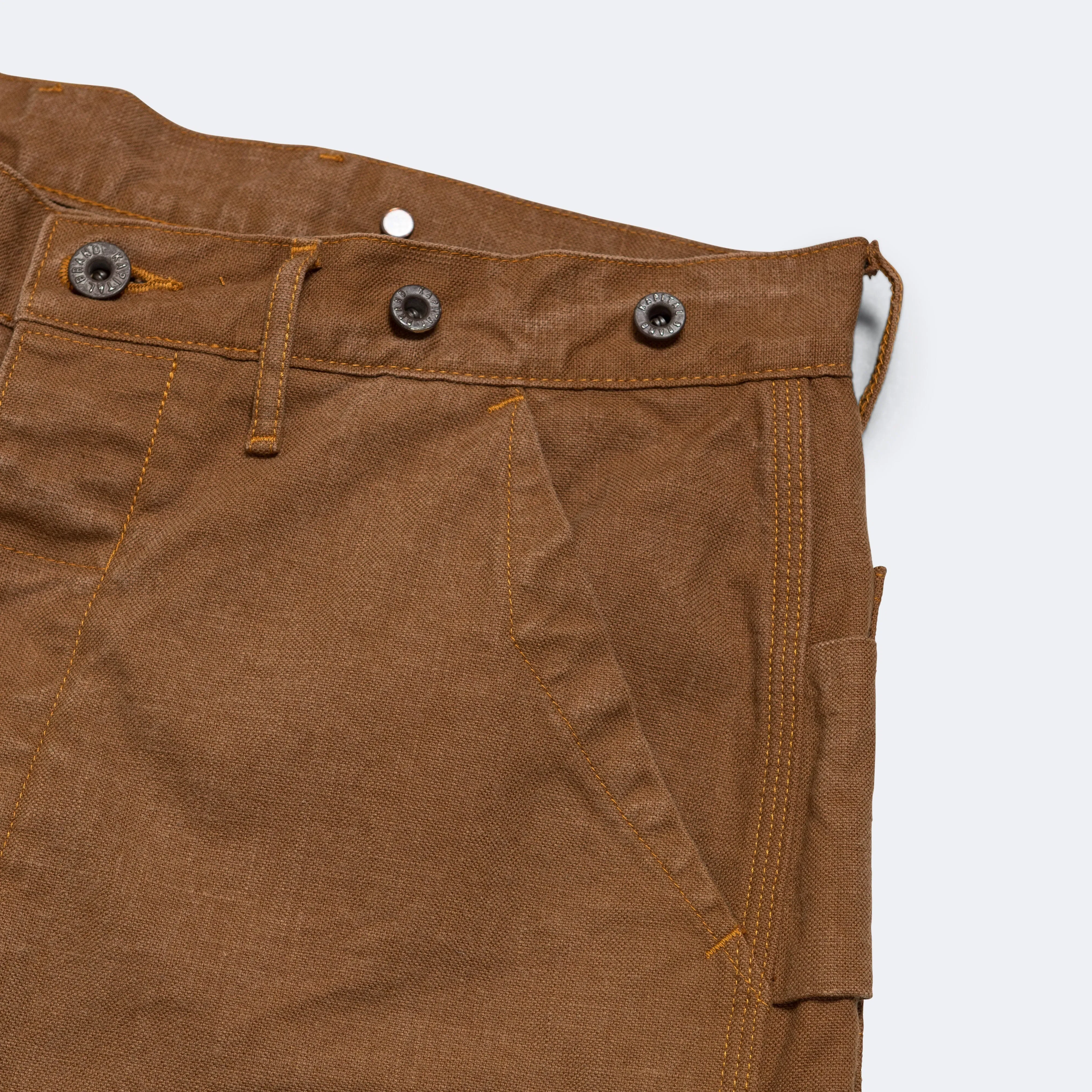 KAPITAL Canvas LUMBER Pants - Gold