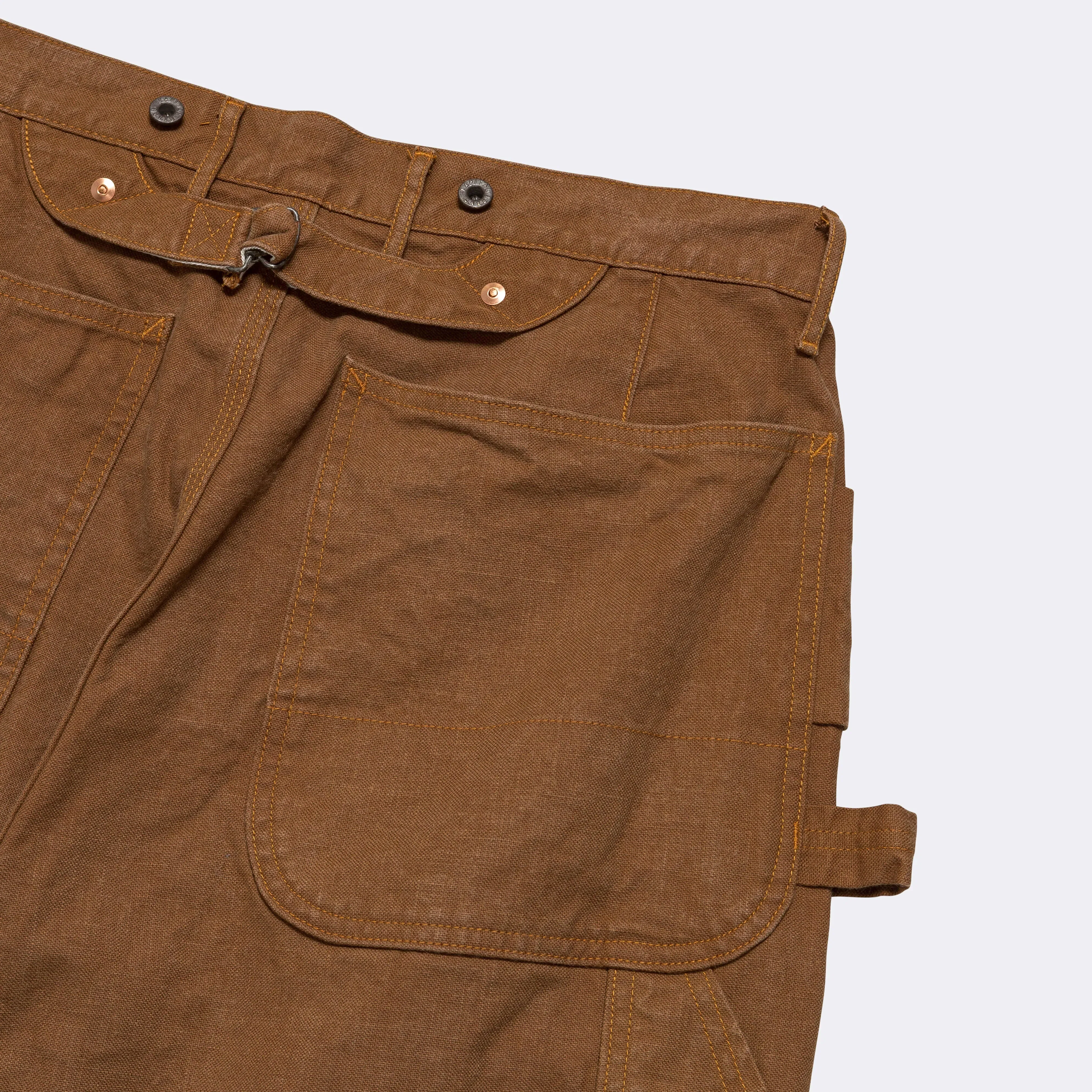KAPITAL Canvas LUMBER Pants - Gold