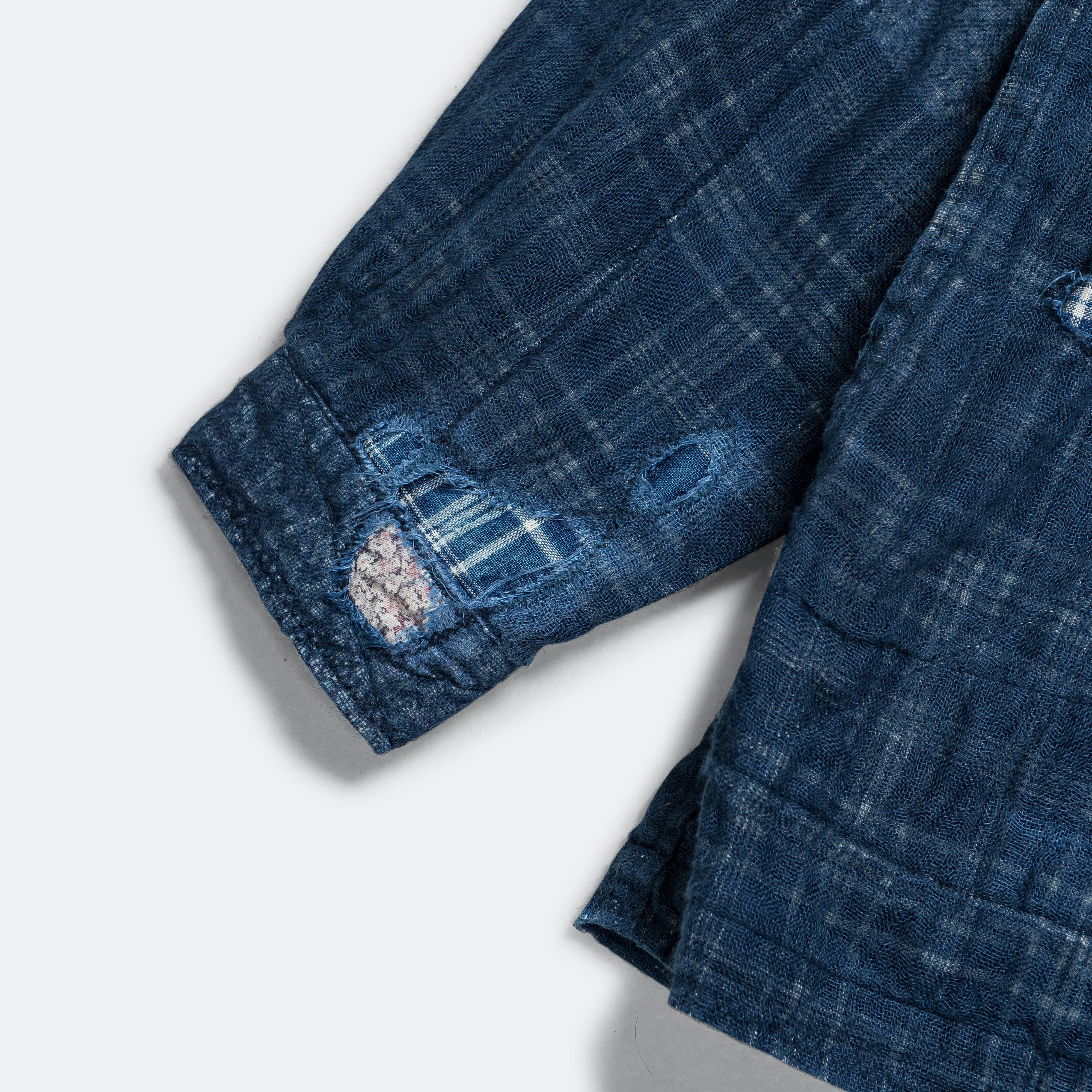 KAPITAL IDG Patchwork NORA-DOT TIGER JUDDBHAN Shirt - Indigo