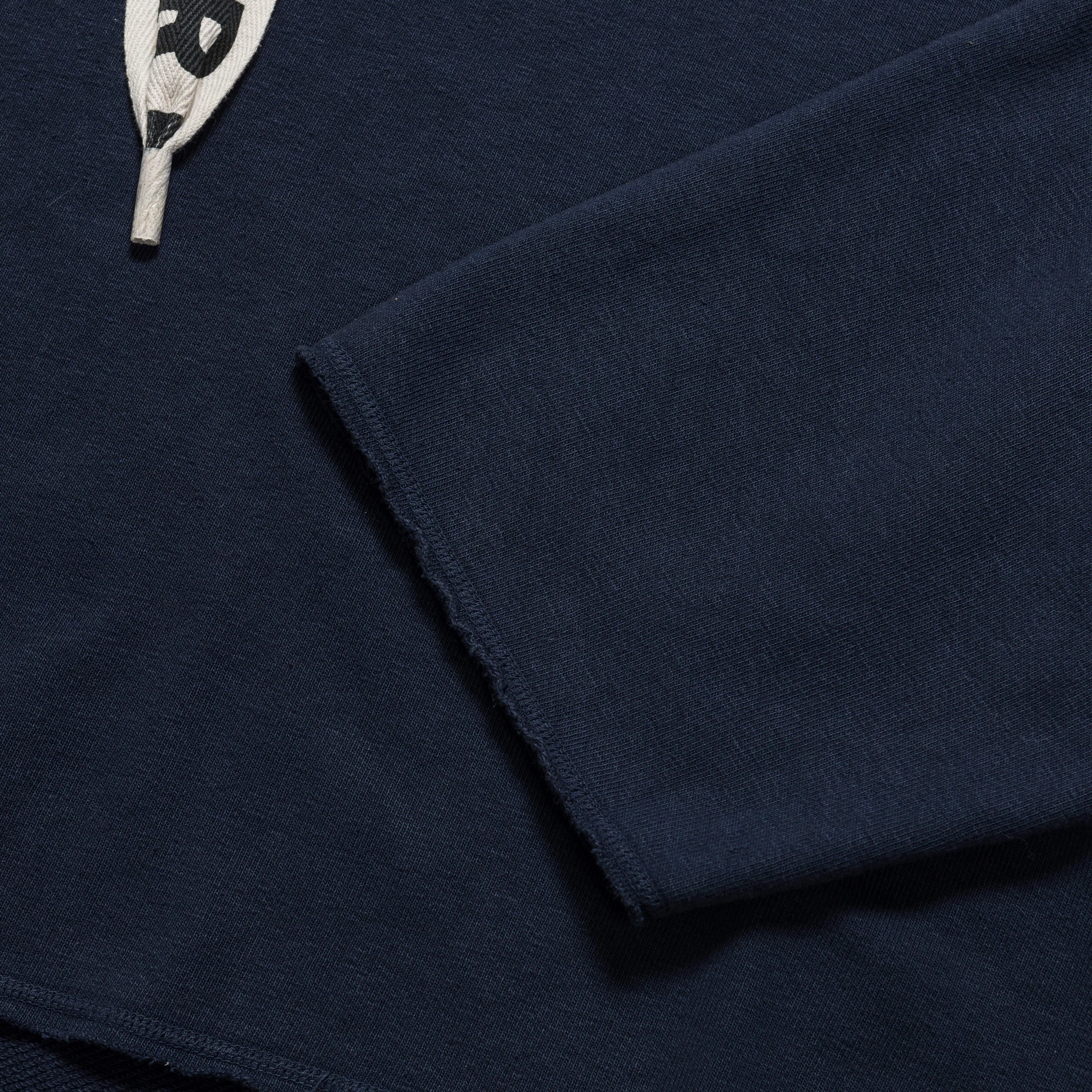 KAPITAL SWT Knit NAMAZU Hooded Sweat Shirt - Navy