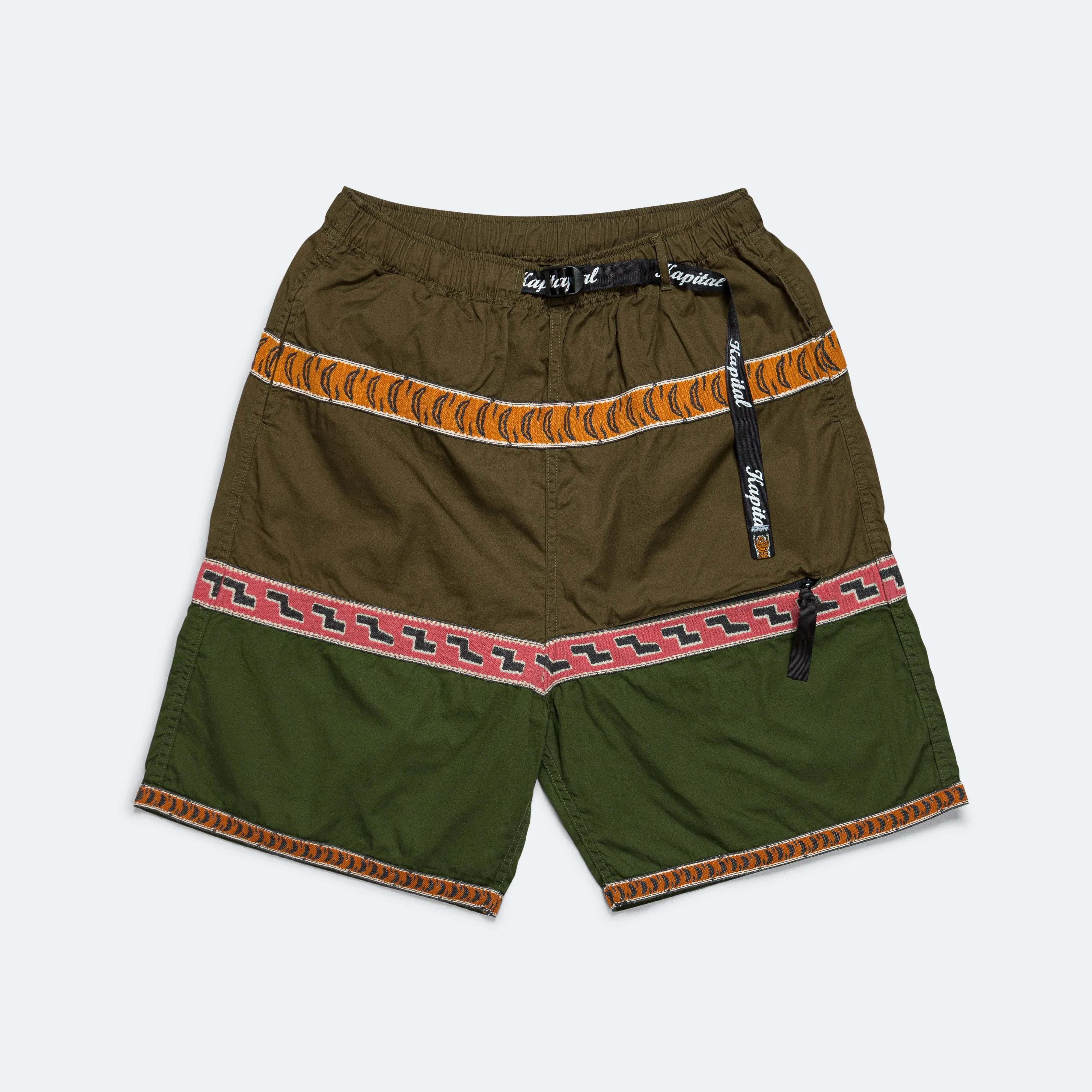 KAPITAL Combed Burberry ECO BAKA Shorts - Khaki