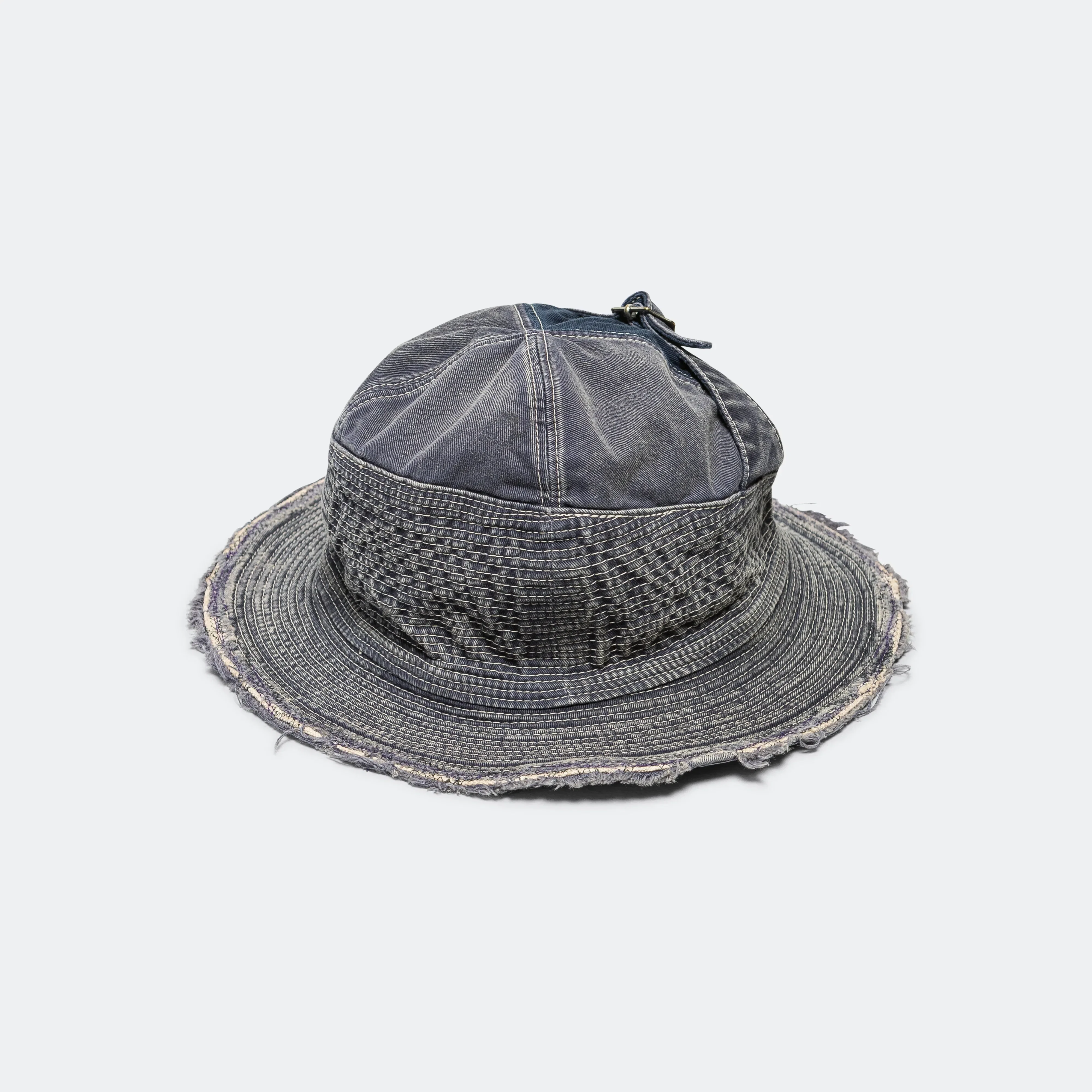 KAPITAL 11.5oz THE OLD MAN AND THE SEA Hat (SOFT CRASH REMAKE) - Navy