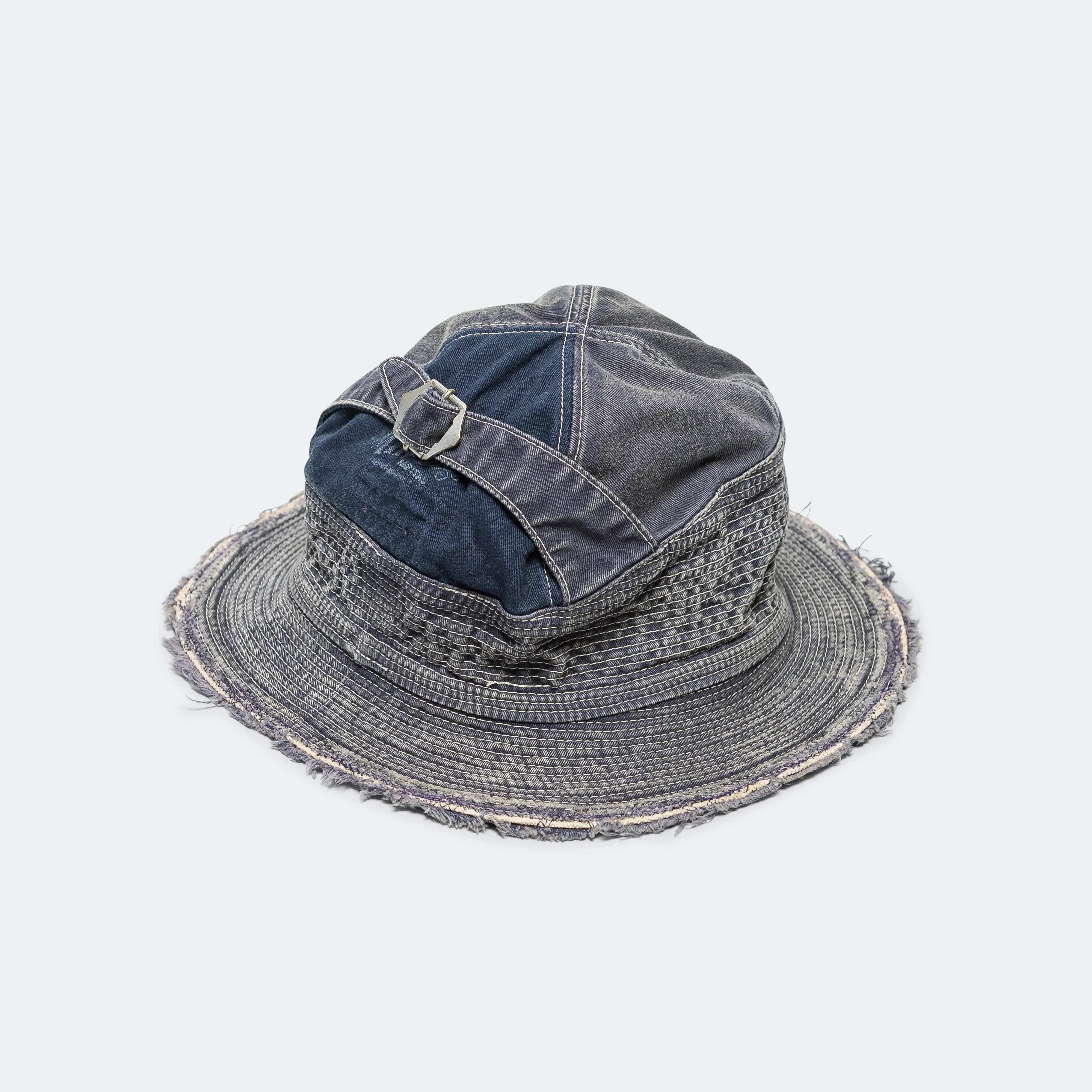 KAPITAL 11.5oz THE OLD MAN AND THE SEA Hat (SOFT CRASH REMAKE) - Navy