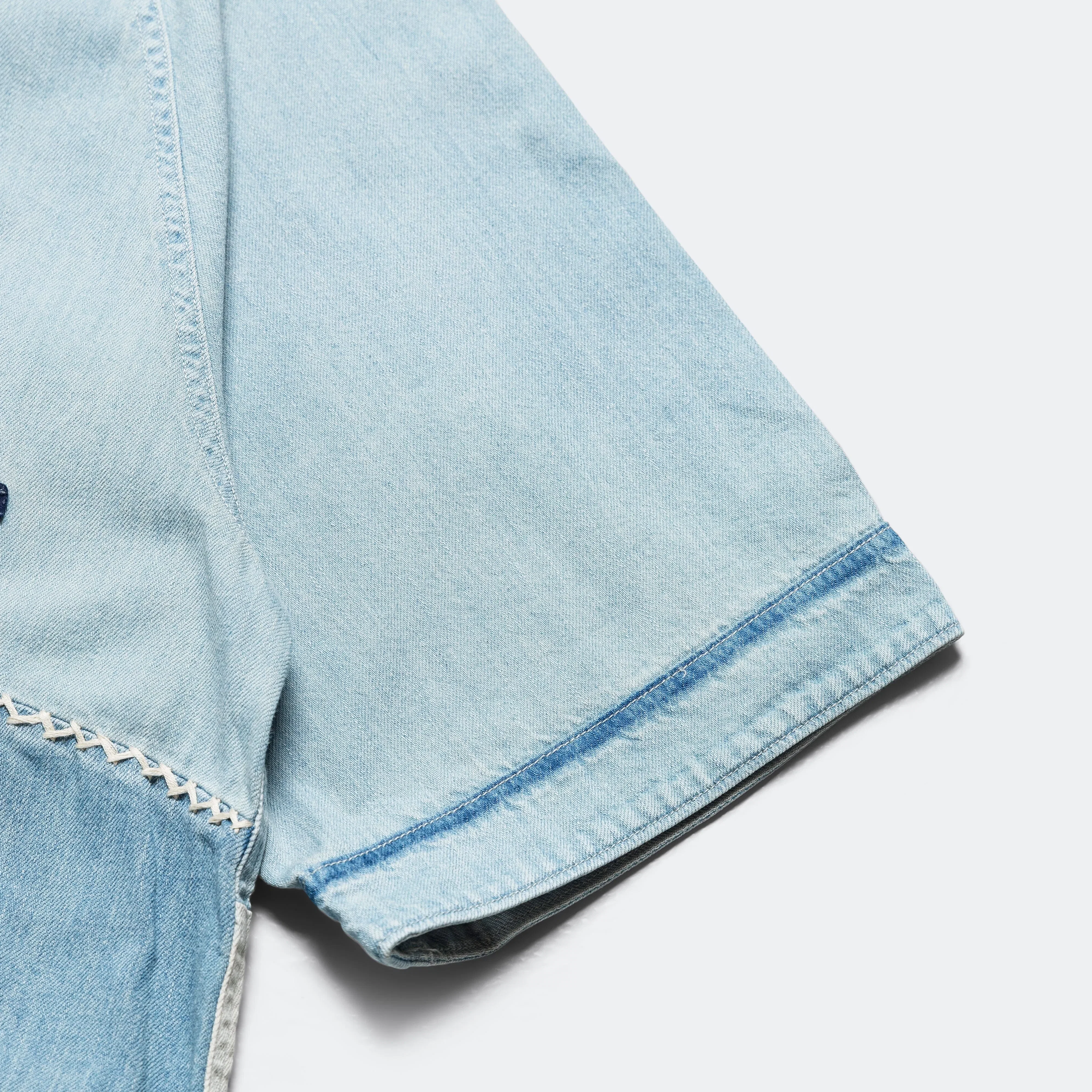 KAPITAL 8oz Reconstruction Denim GREAT KOUNTRY Baseball Shirt - Pro