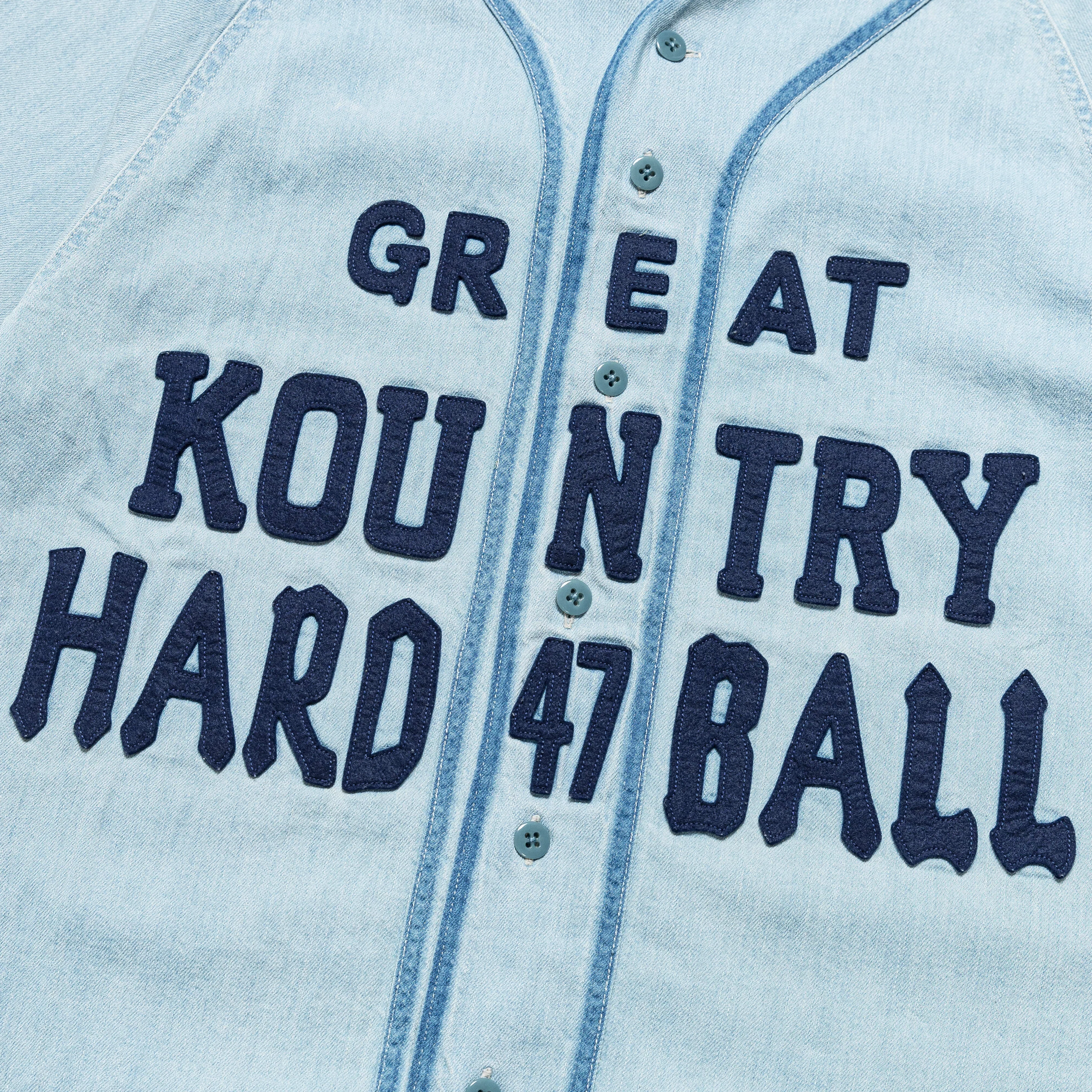 KAPITAL 8oz Denim GREAT KOUNTRY Baseball Shirt - Pro