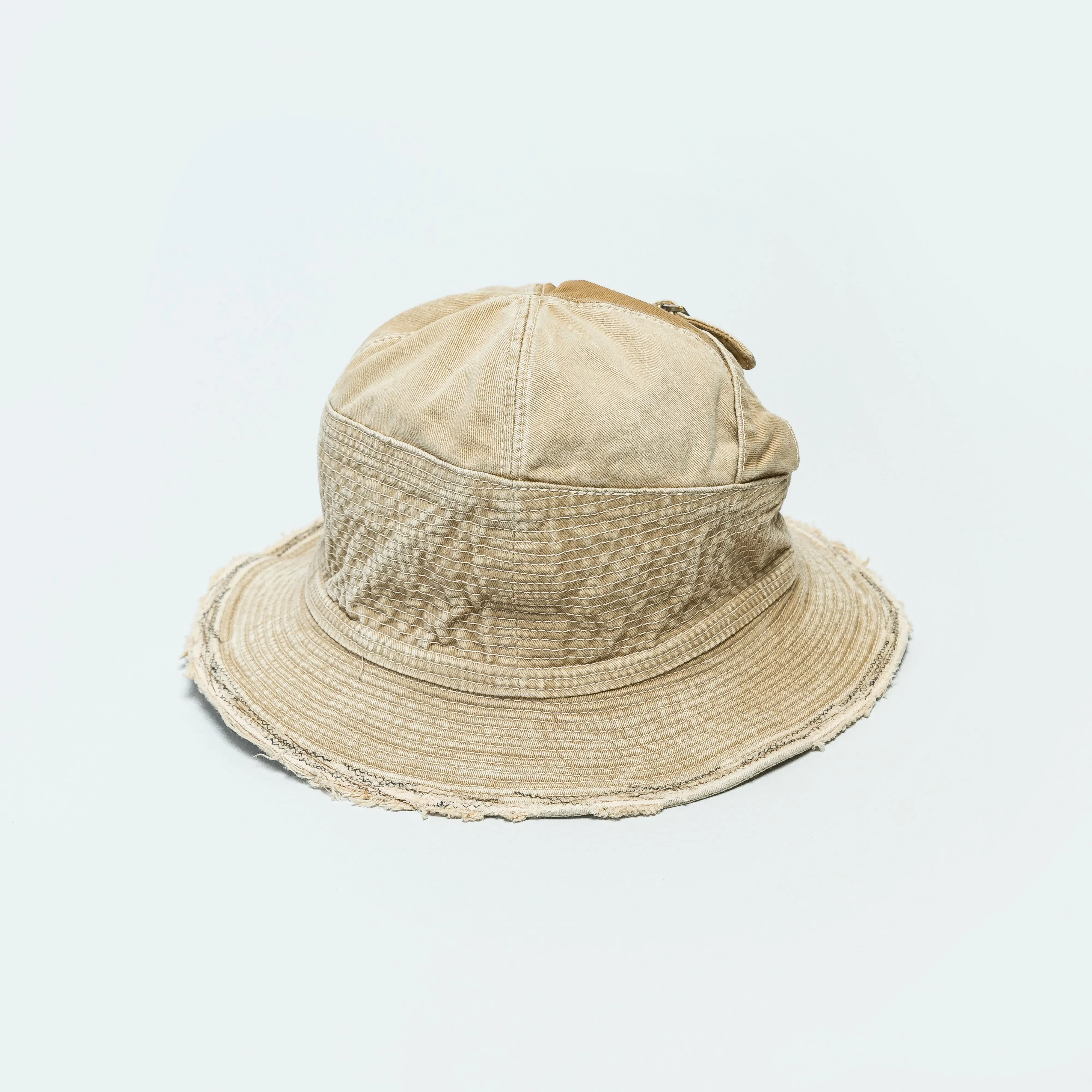 KAPITAL Chino THE OLD MAN AND THE SEA Hat (SOFT CRASH REMAKE) - Beige