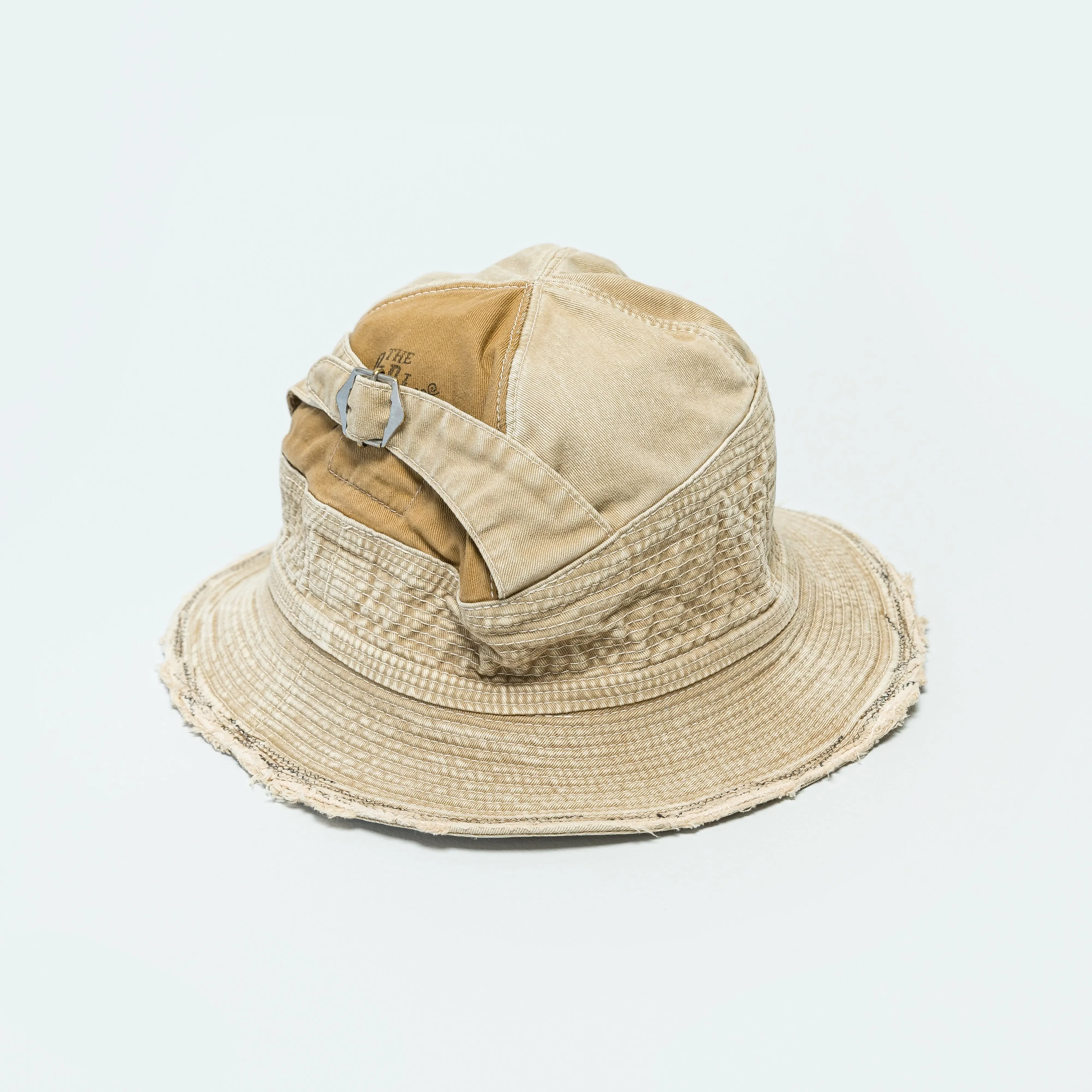 KAPITAL Chino THE OLD MAN AND THE SEA Hat (SOFT CRASH REMAKE) - Beige