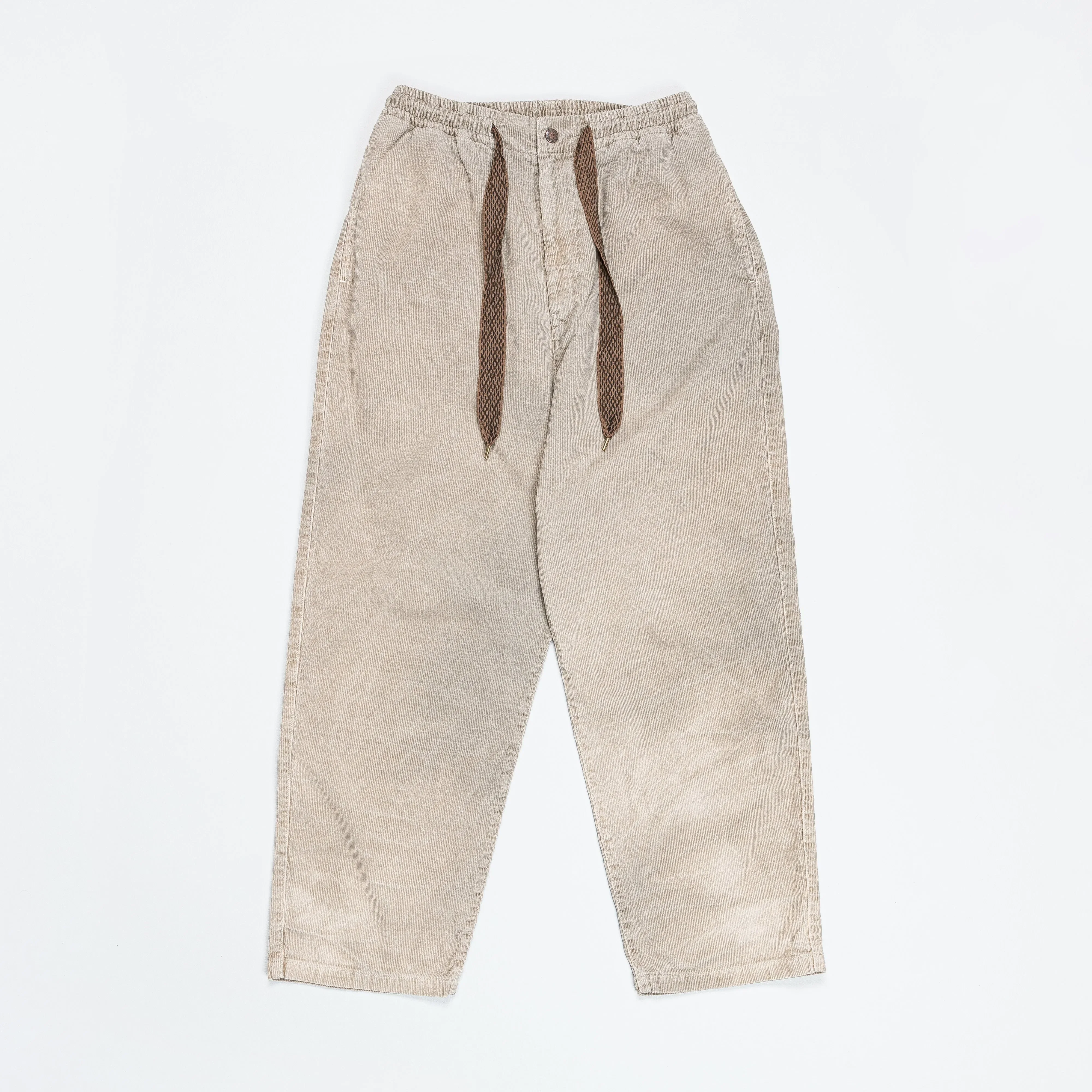 KAPITAL 14W Corduroy EASY Pants - Light Gray