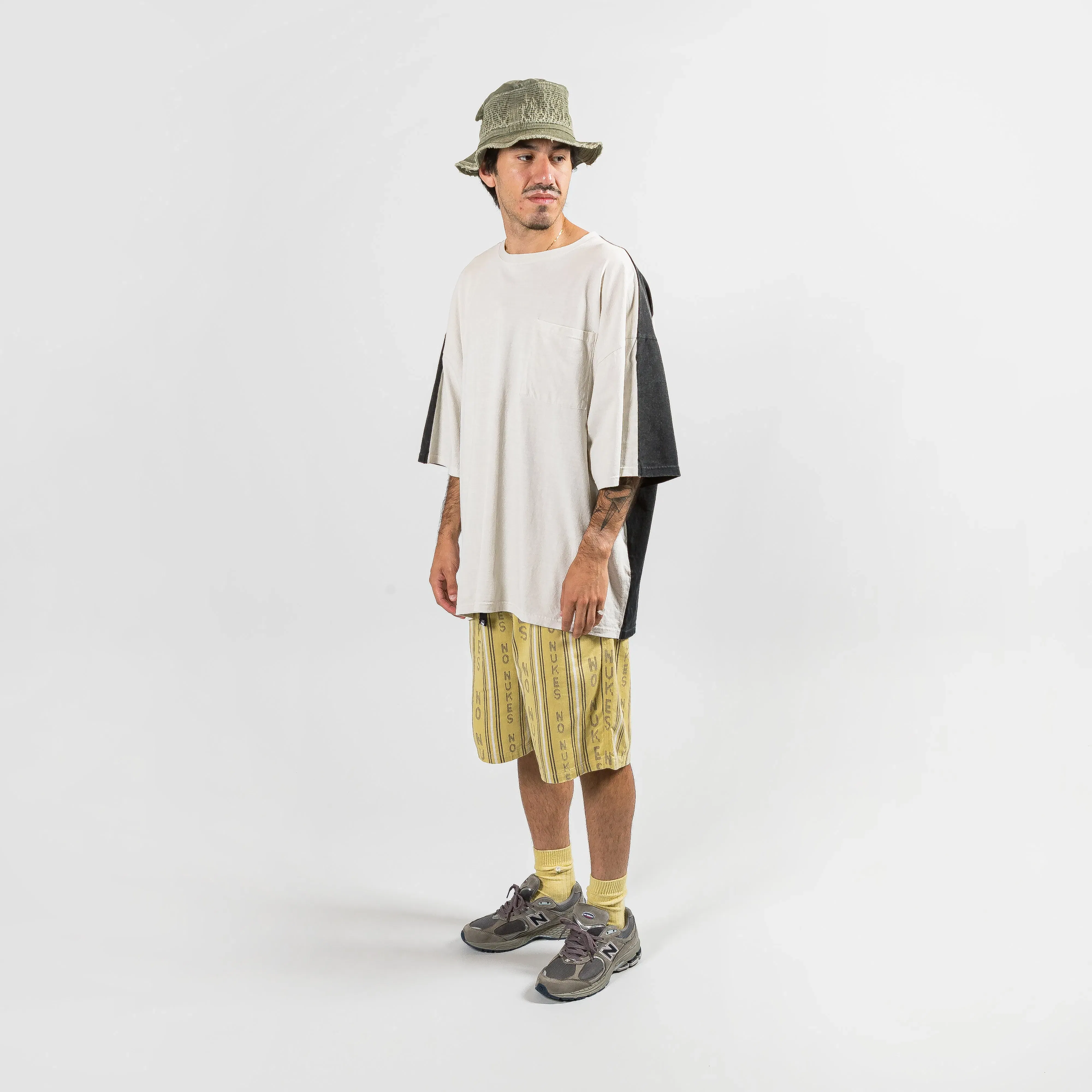 KAPITAL HOPE Stripe EASY Shorts - Yellow