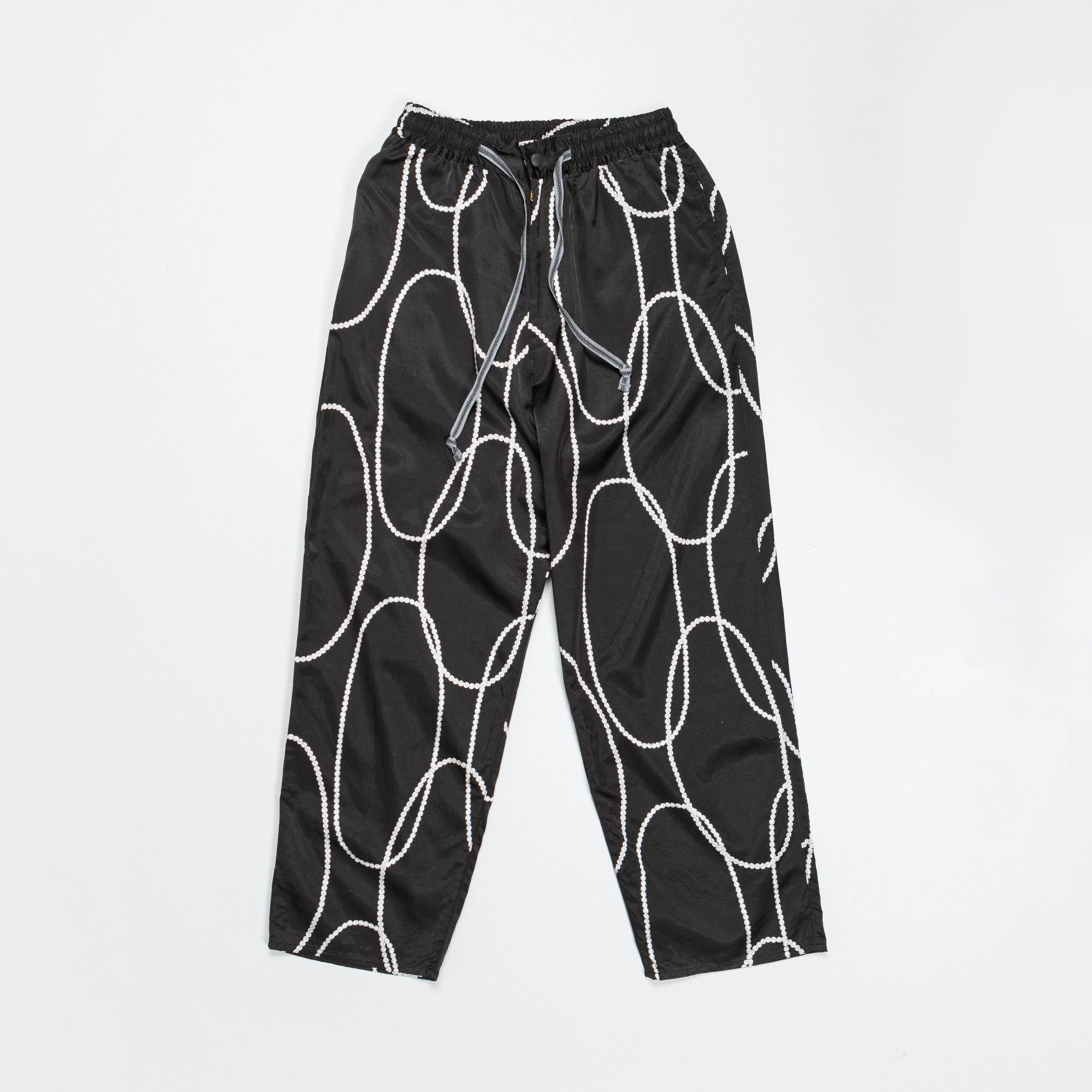 KAPITAL Cotton Rayon PEARL-KATABIRA EASY Pants - Black