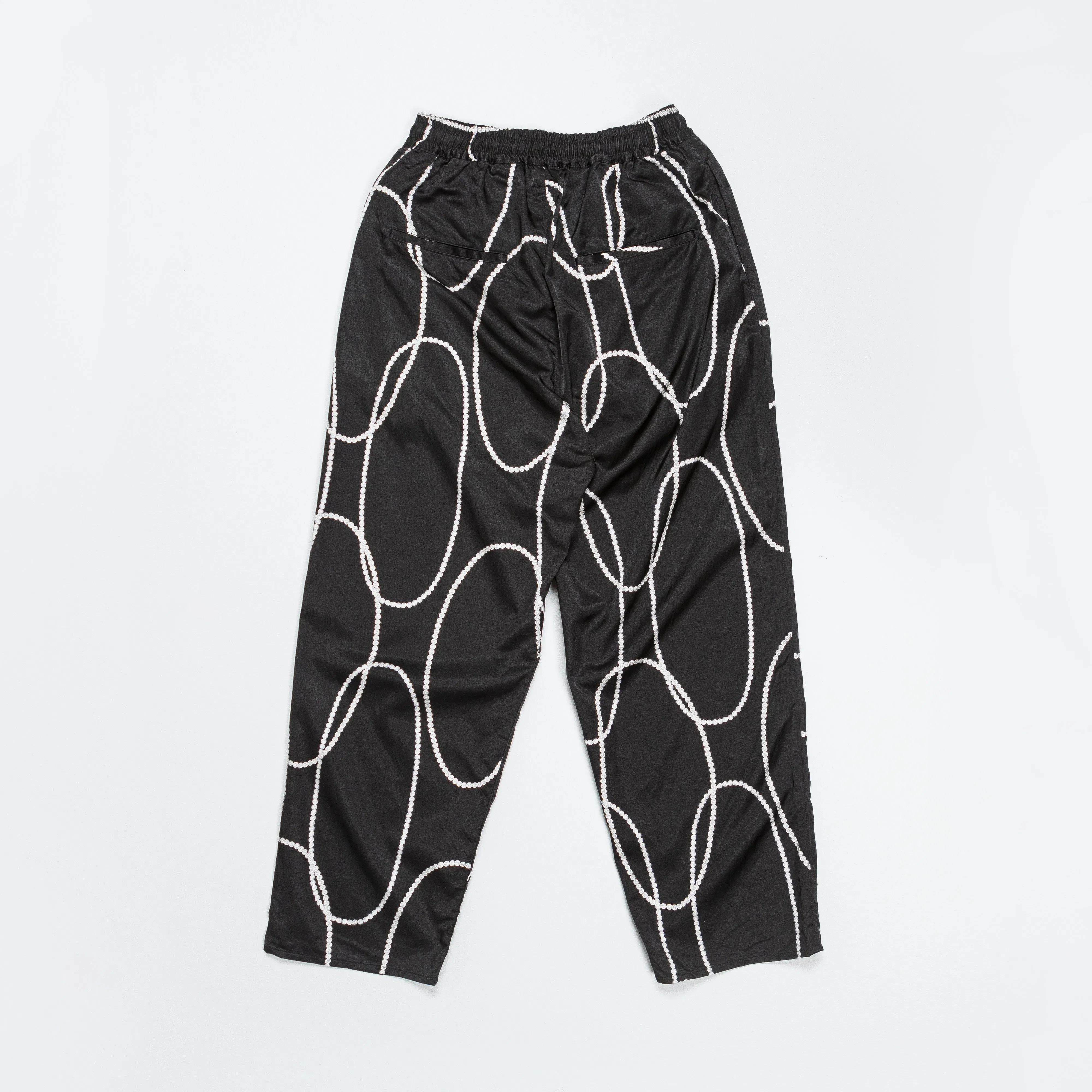 KAPITAL Cotton Rayon PEARL-KATABIRA EASY Pants - Black