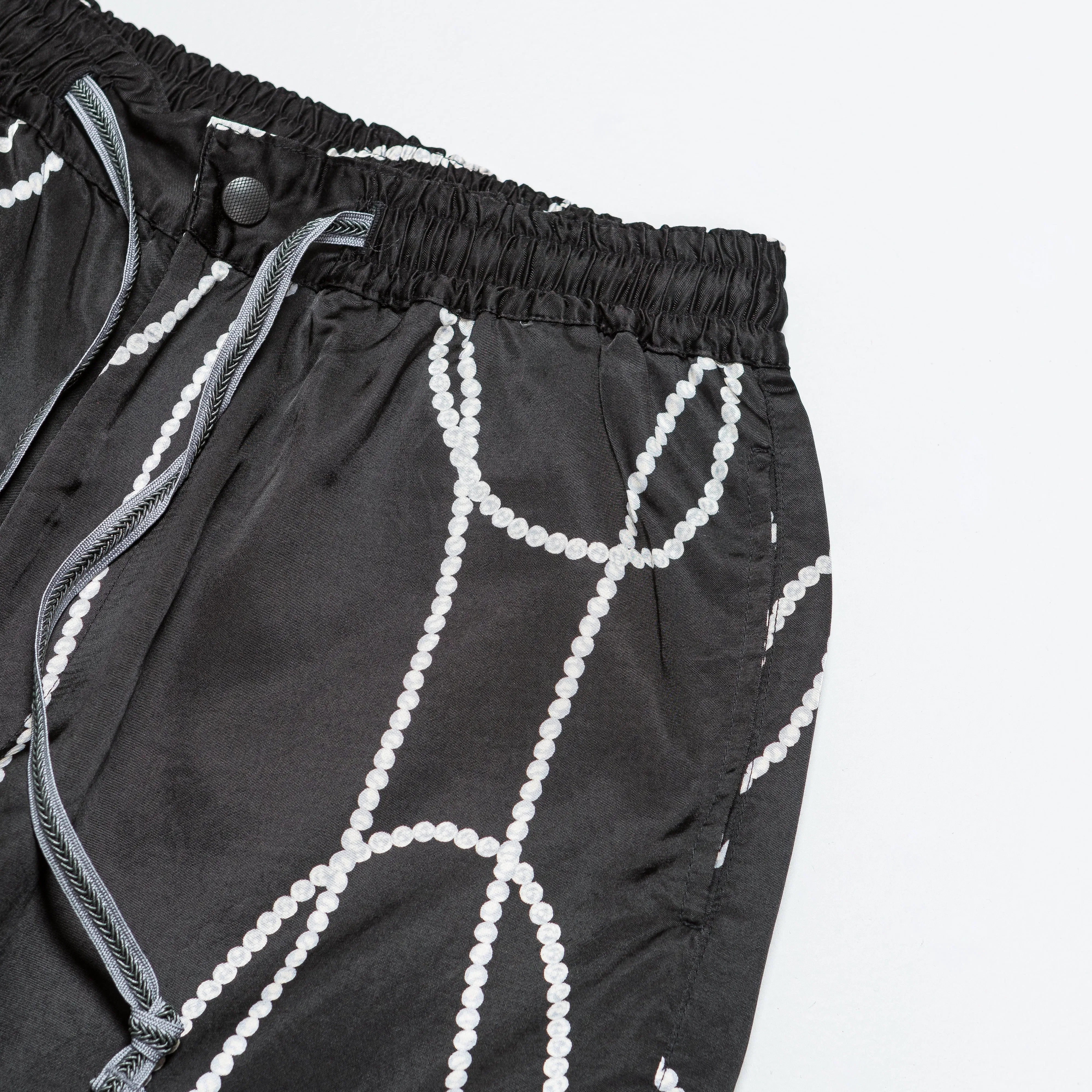 KAPITAL Cotton Rayon PEARL-KATABIRA EASY Pants - Black