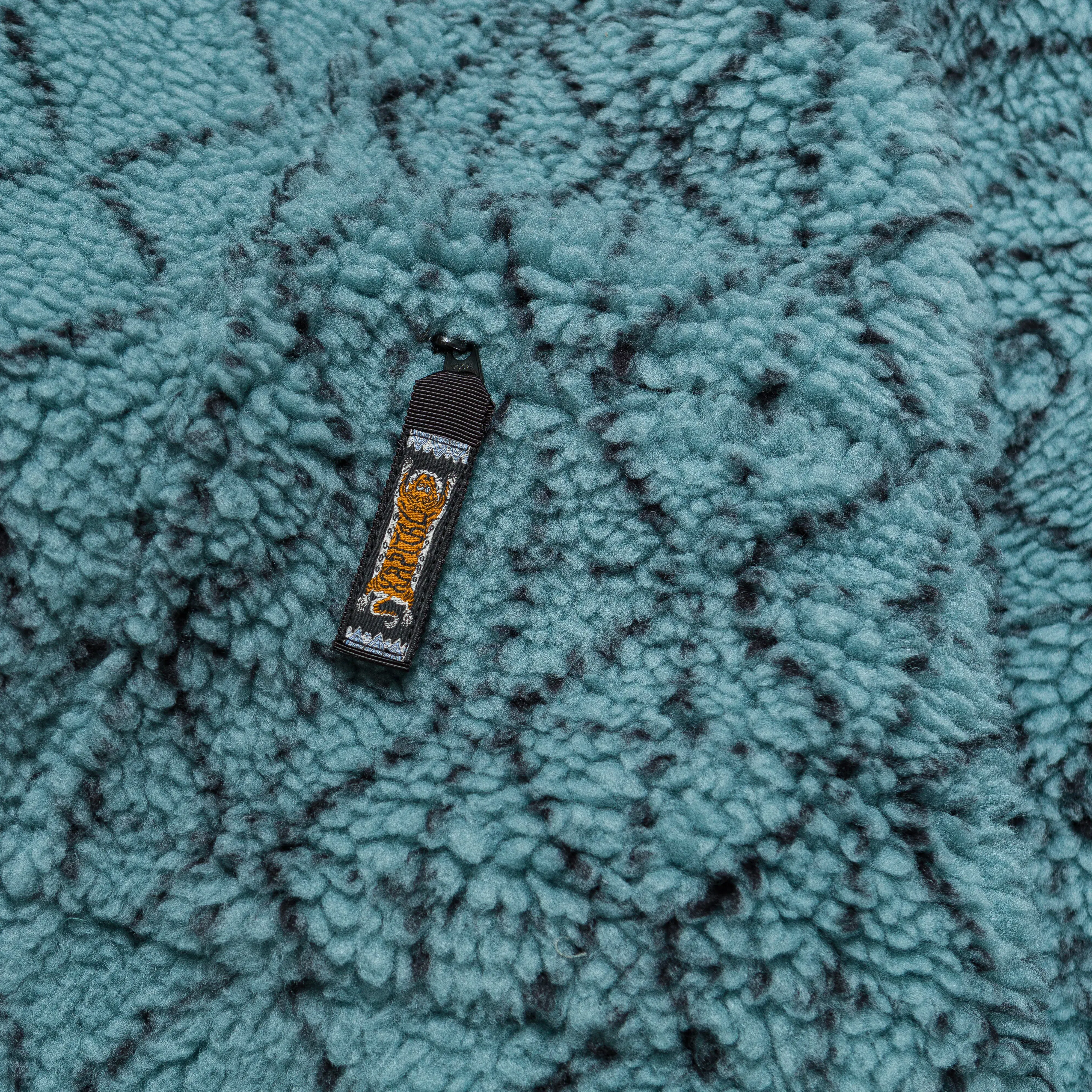 KAPITAL DO-GI SASHIKO Boa Fleece KESA JACKET - Blue