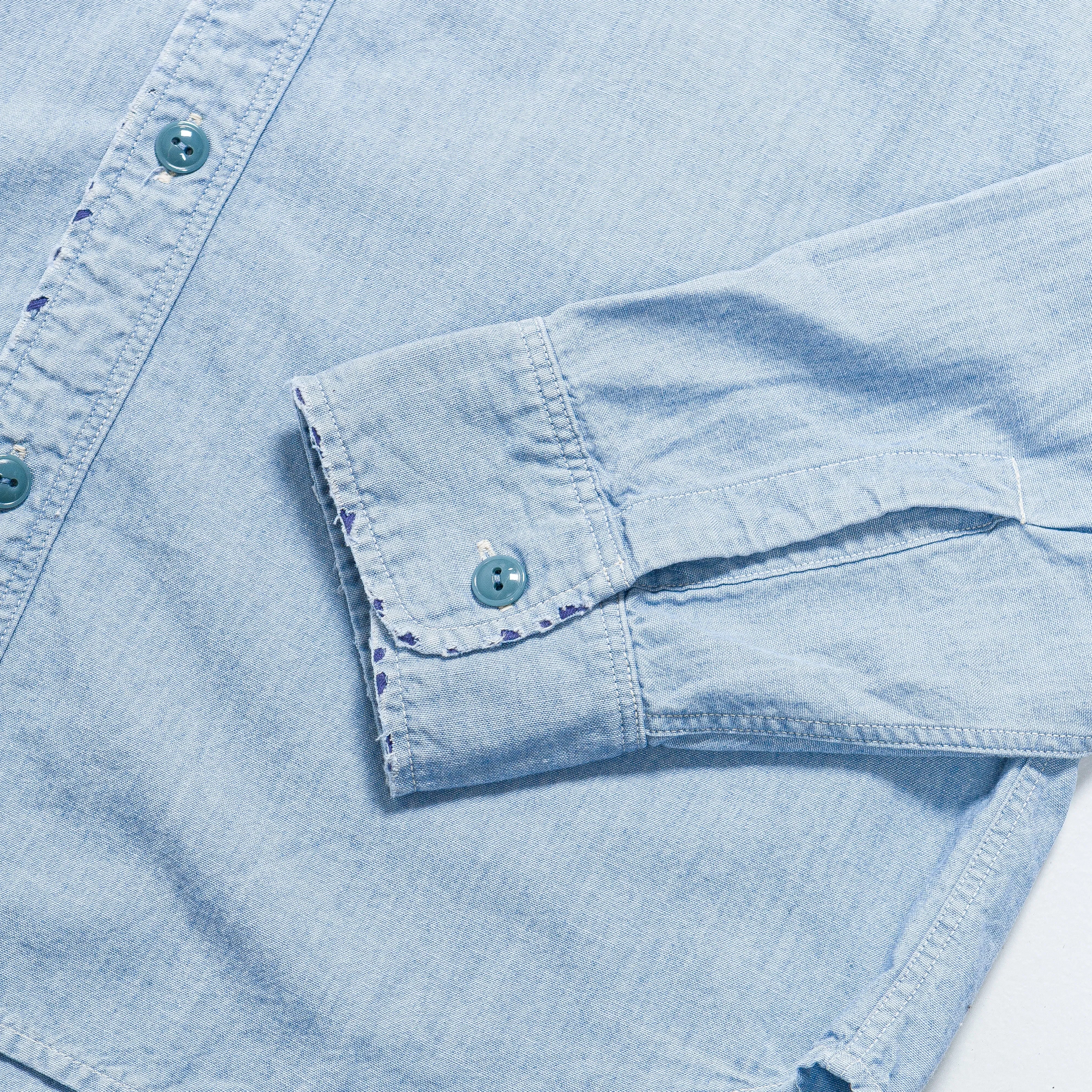 KAPITAL Chambray KOUNTRY Work Shirt (RAIN BANDANA Remake) - Sax